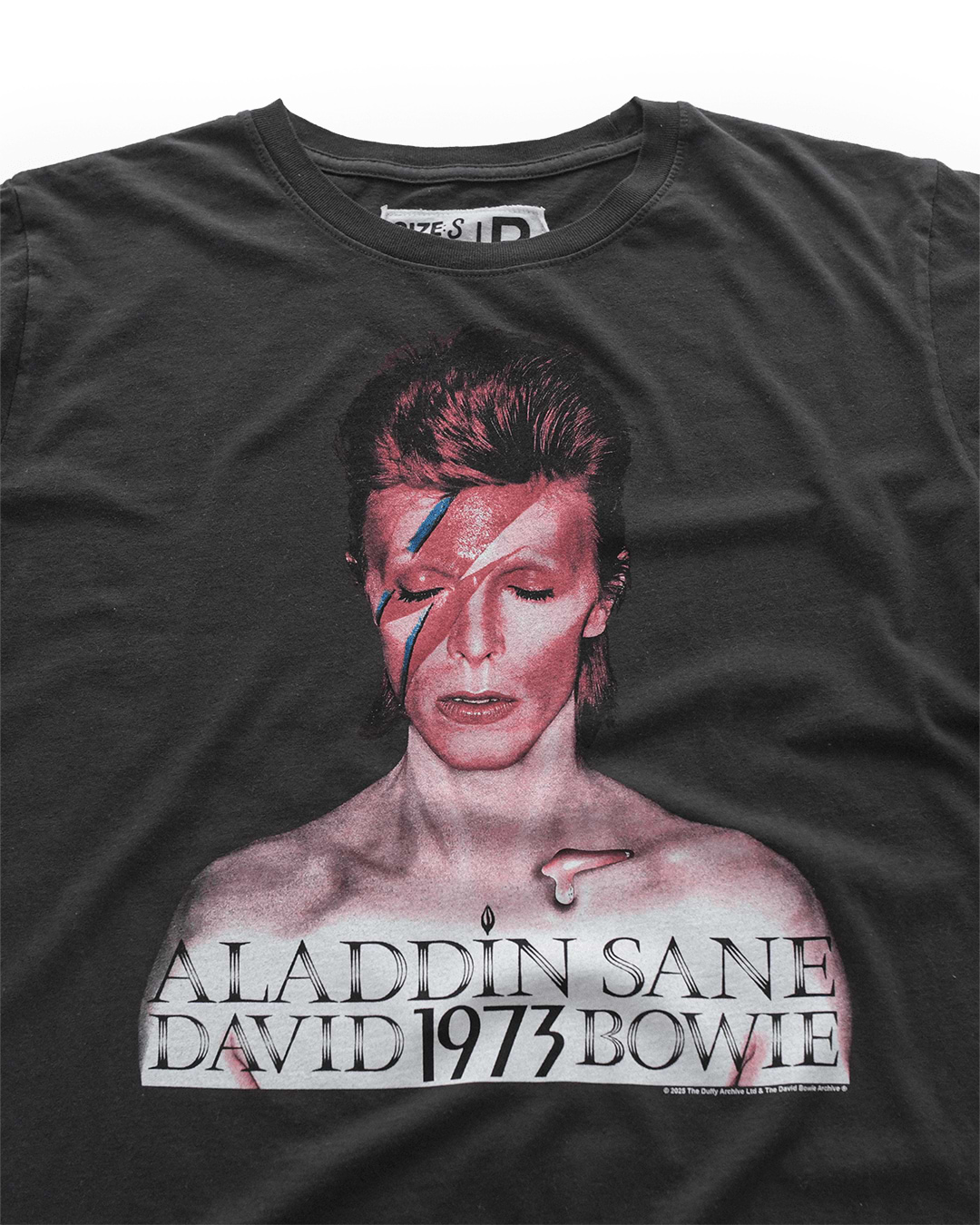 David Bowie Aladdin Sane '73 Black Tee - Roots of Fight Canada
