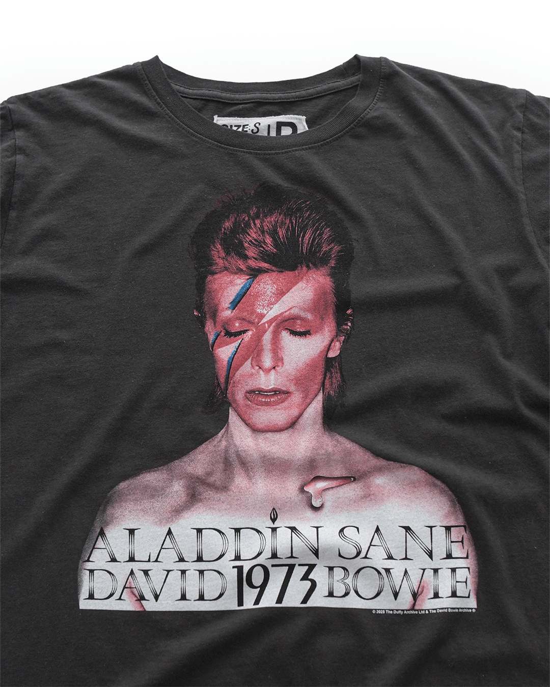 David Bowie Aladdin Sane '73 Black Tee - Roots of Fight Canada