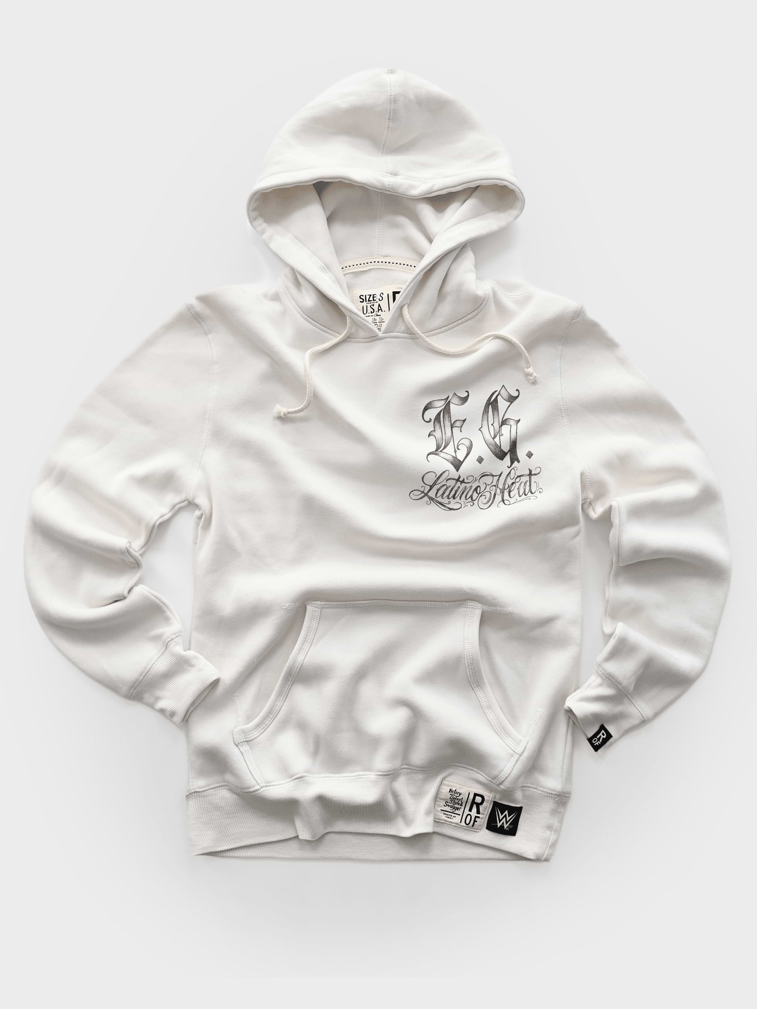 Eddie Guerrero Latino Heat White PO Hoody - Roots of Fight Canada