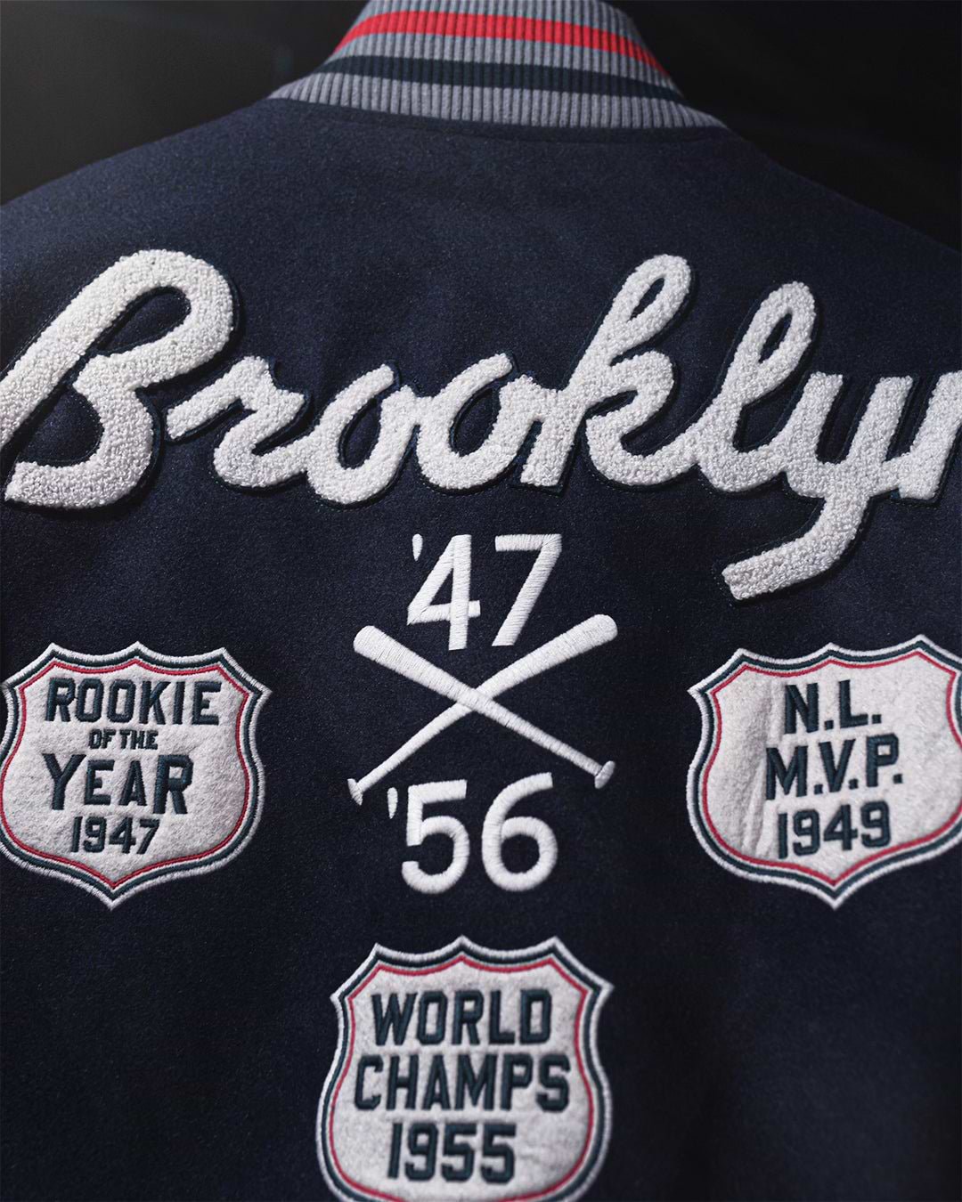J. Robinson Brooklyn Blue Varsity Jacket - Roots of Fight Canada
