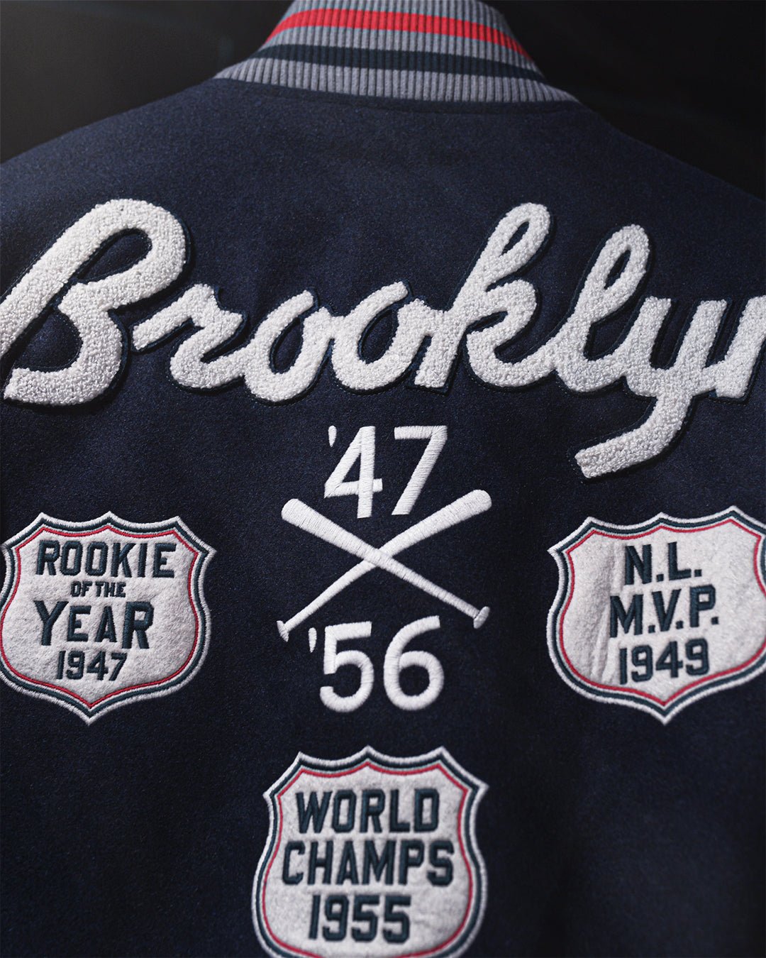 J. Robinson Brooklyn Blue Varsity Jacket - Roots of Fight Canada