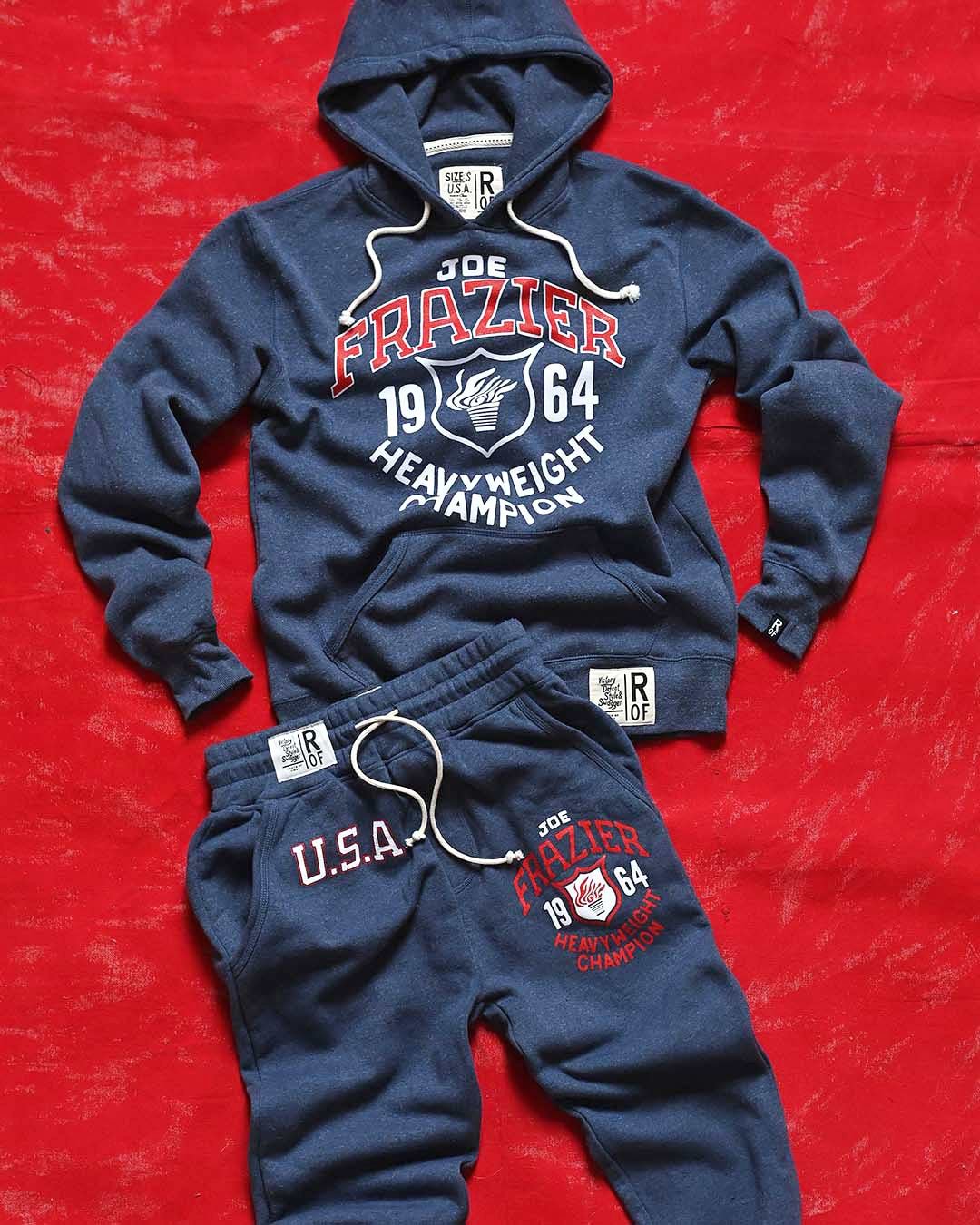 Joe Frazier Boxing USA Navy PO Hoody - Roots of Fight Canada