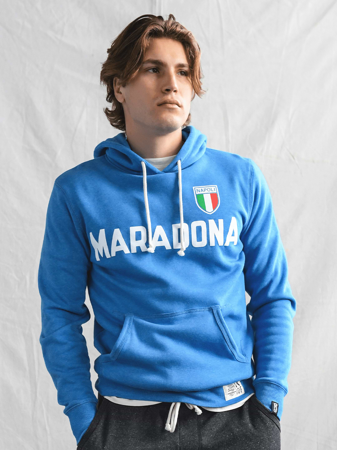 Maradona Napoli 10 Blue PO Hoody - Roots of Fight Canada