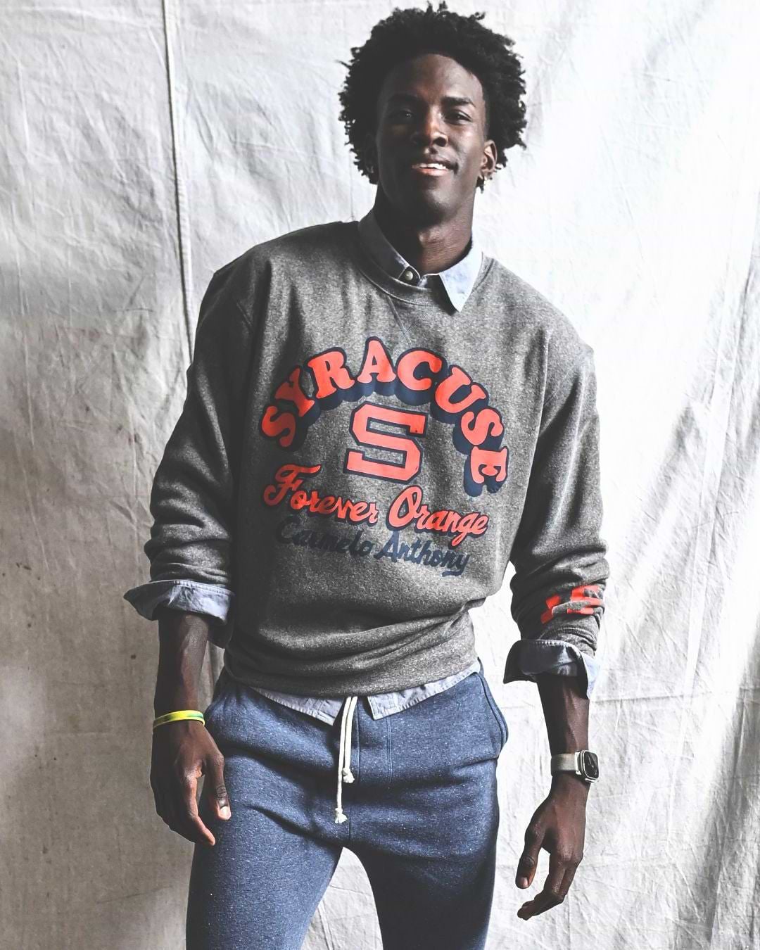 SYR - C. Anthony Forever Orange Grey Sweatshirt - Roots of Fight Canada