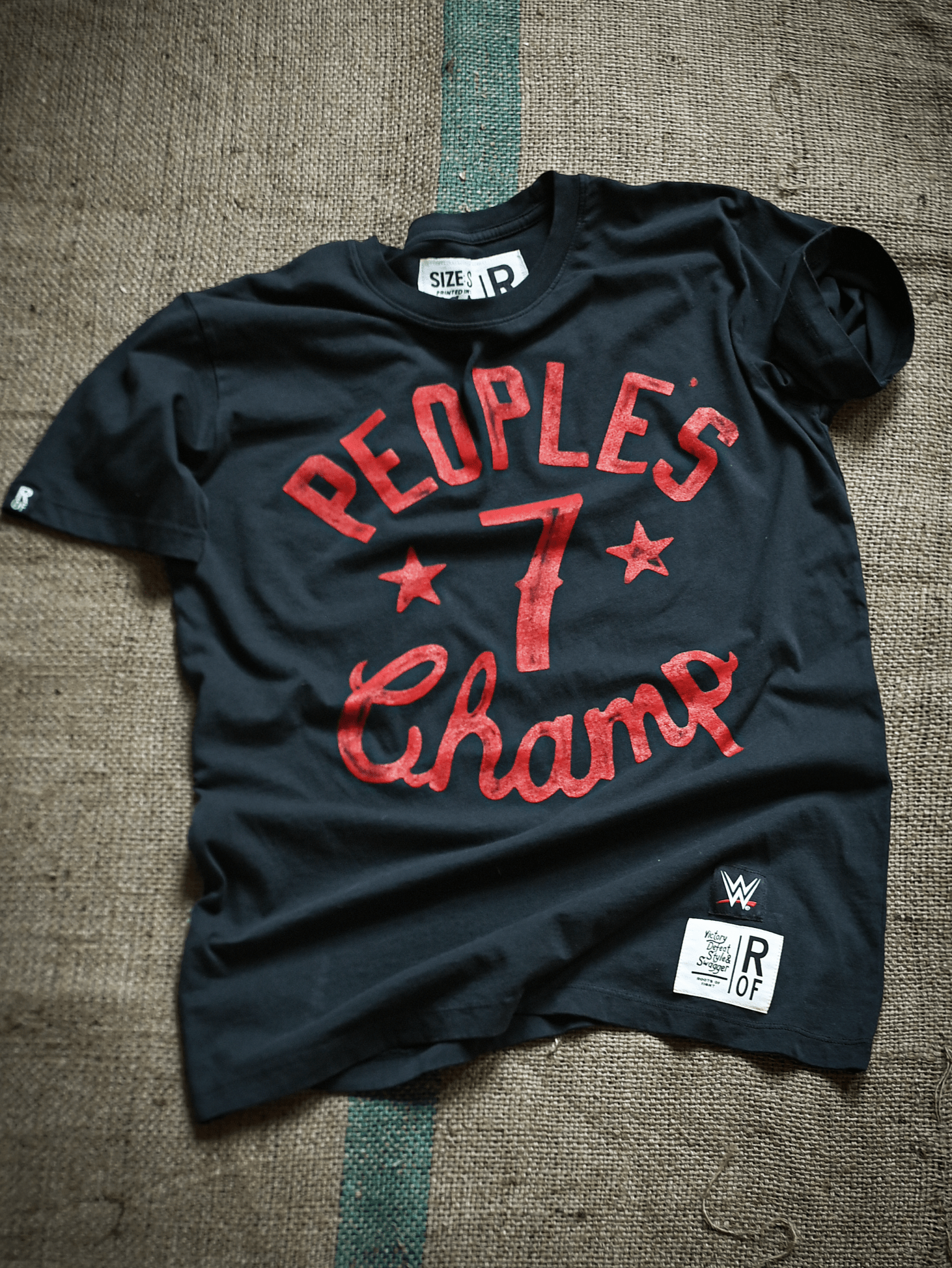 The Rock People's Champ Black Tee - Roots of Fight Canada