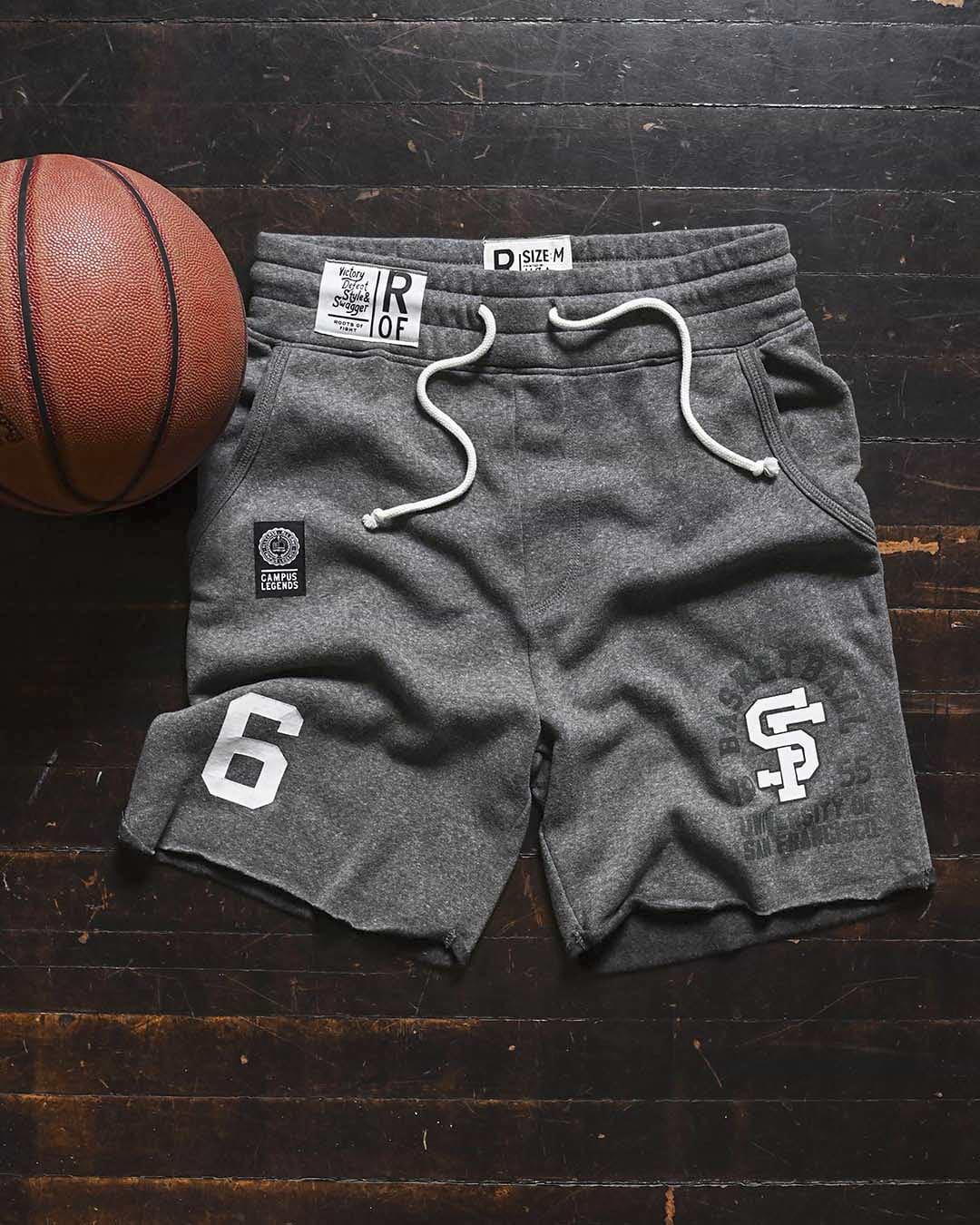 USF - Bill Russell '55 Grey Shorts - Roots of Fight Canada