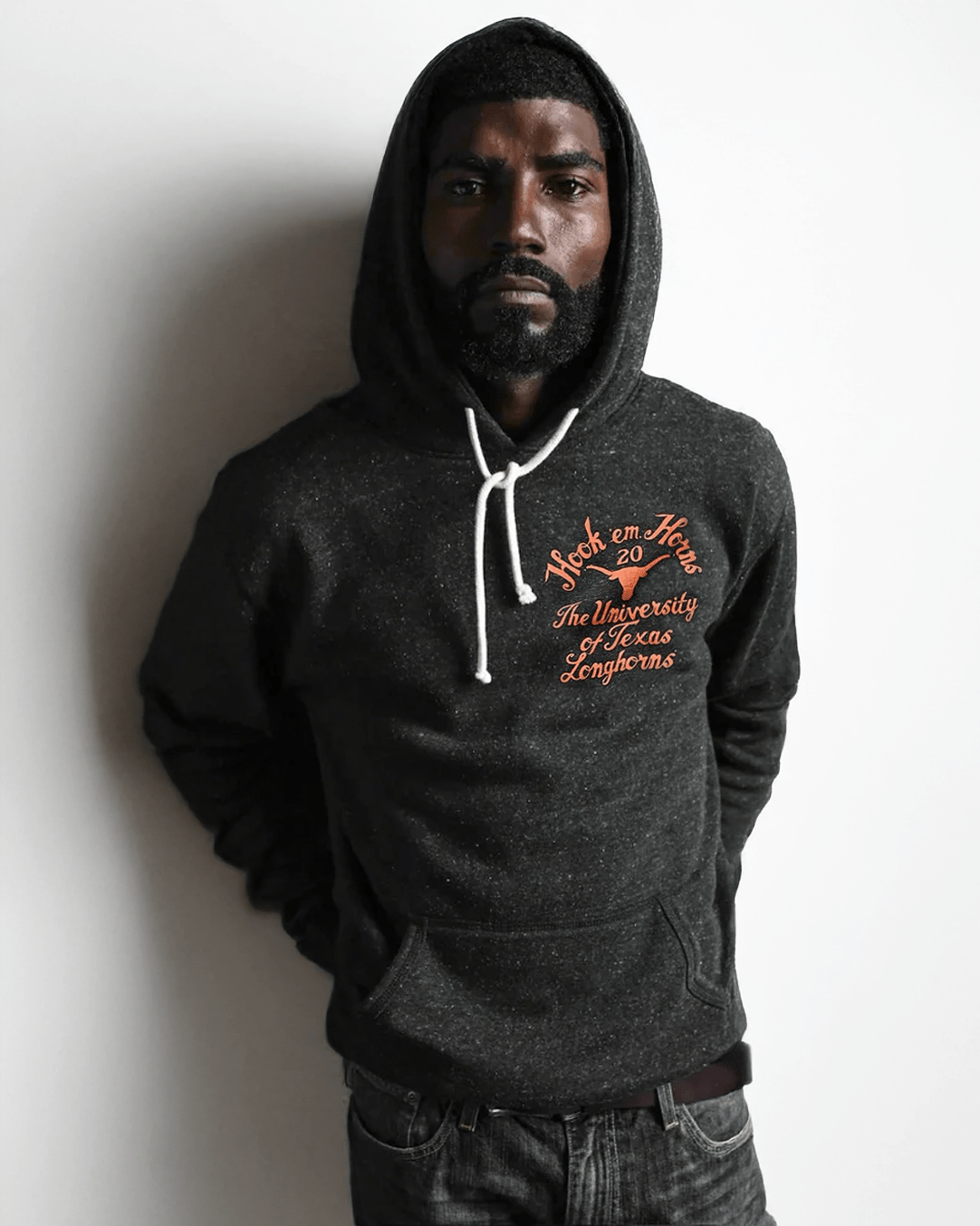 UT - Earl Campbell Tyler Rose Black PO Hoody - Roots of Fight Canada
