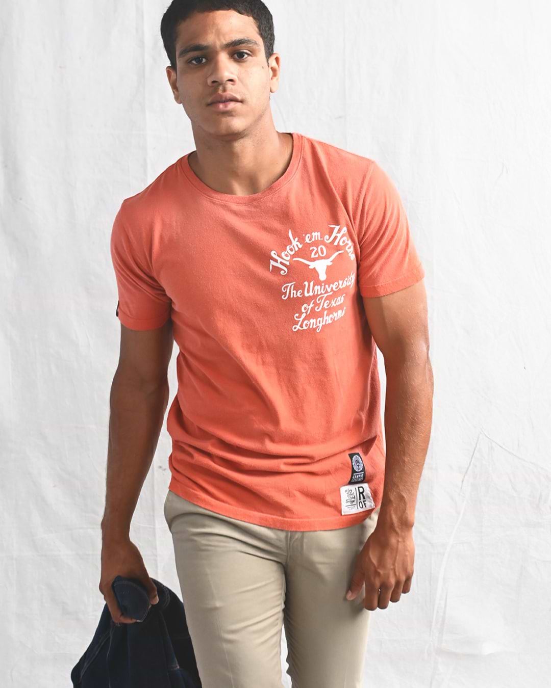 UT - Earl Campbell Tyler Rose Orange Tee - Roots of Fight Canada