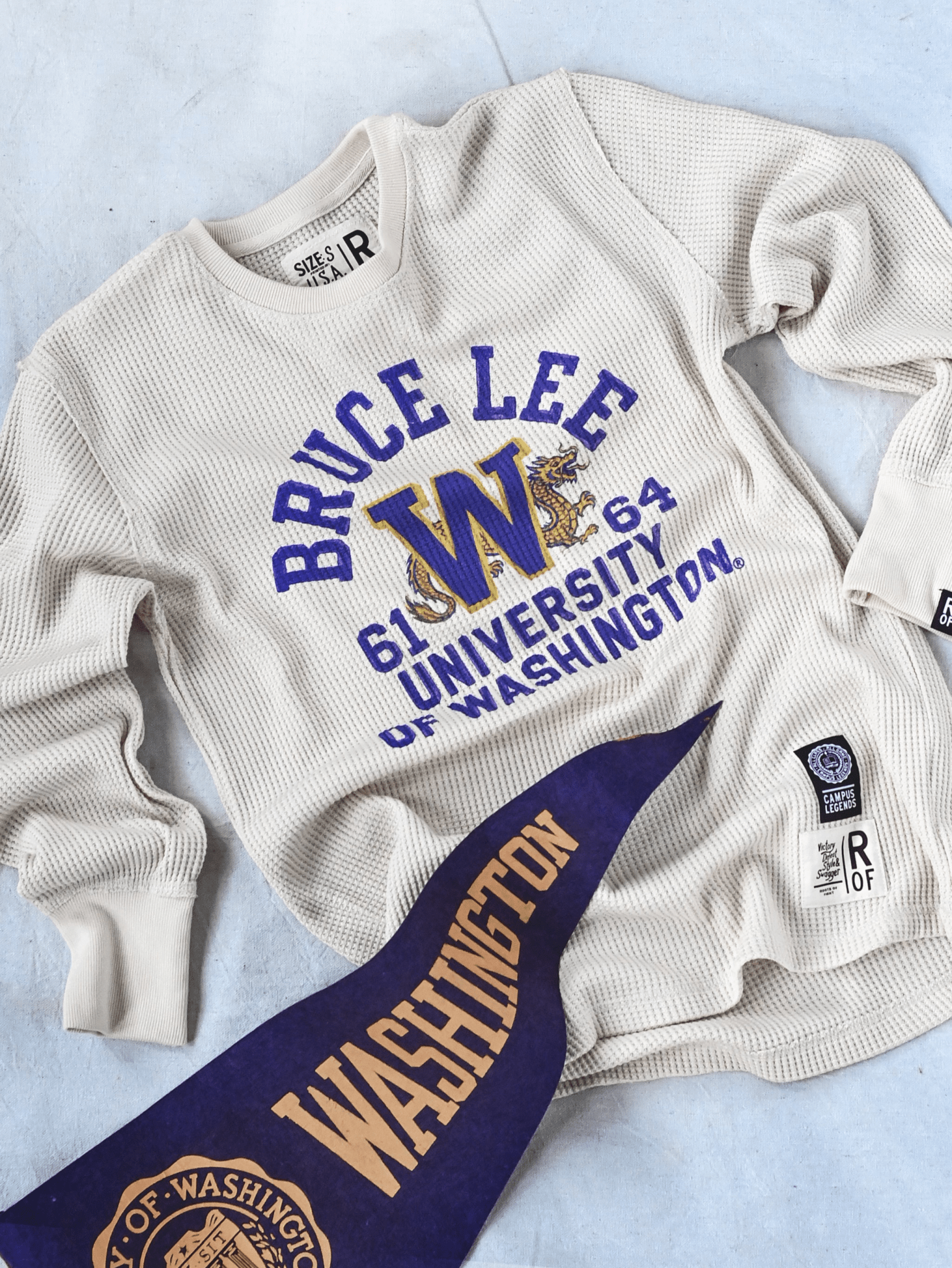 UW - Bruce Lee Campus Legend Ivory Thermal - Roots of Fight Canada