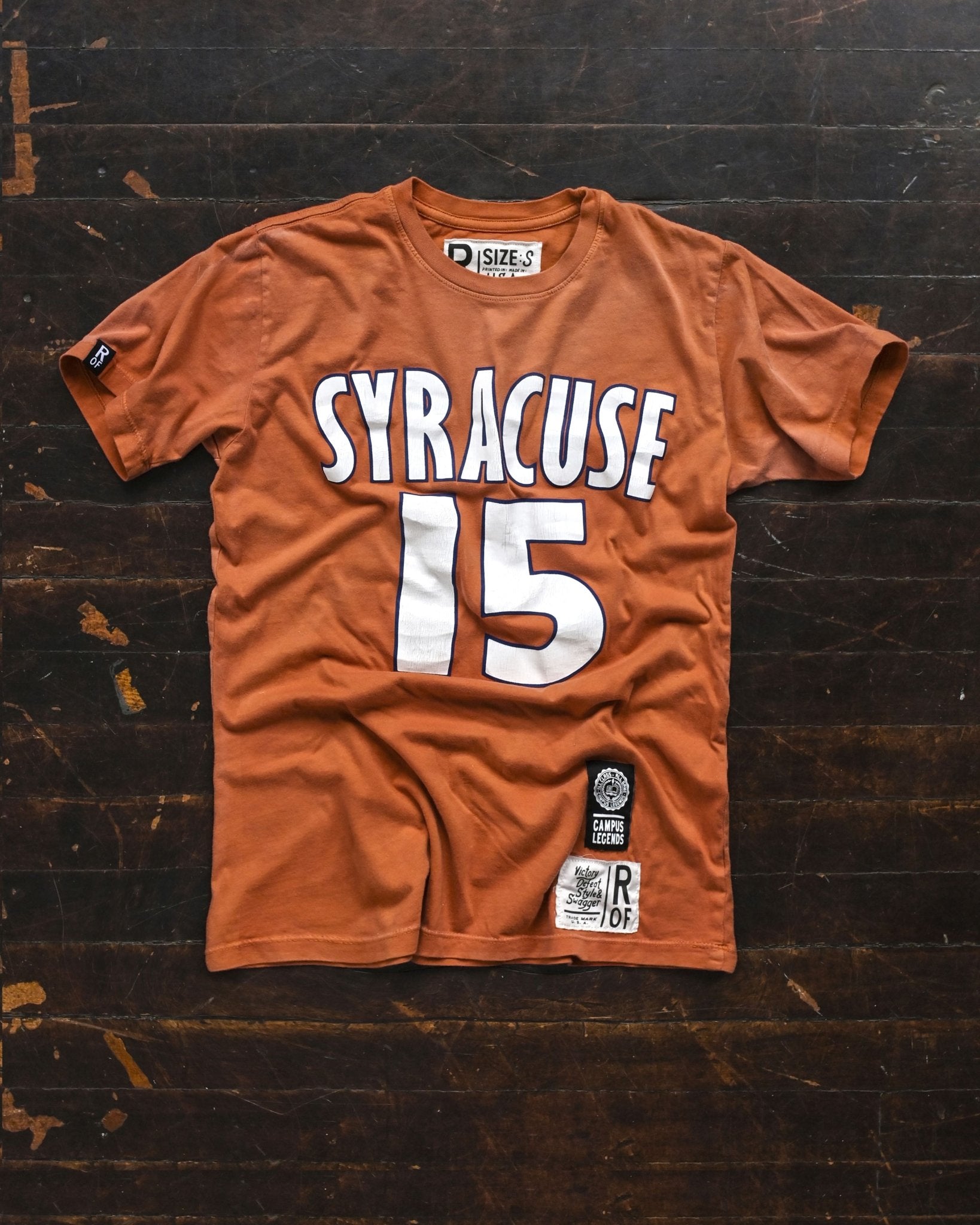Melo Syracuse #15 Orange Tee - Roots of Fight Canada