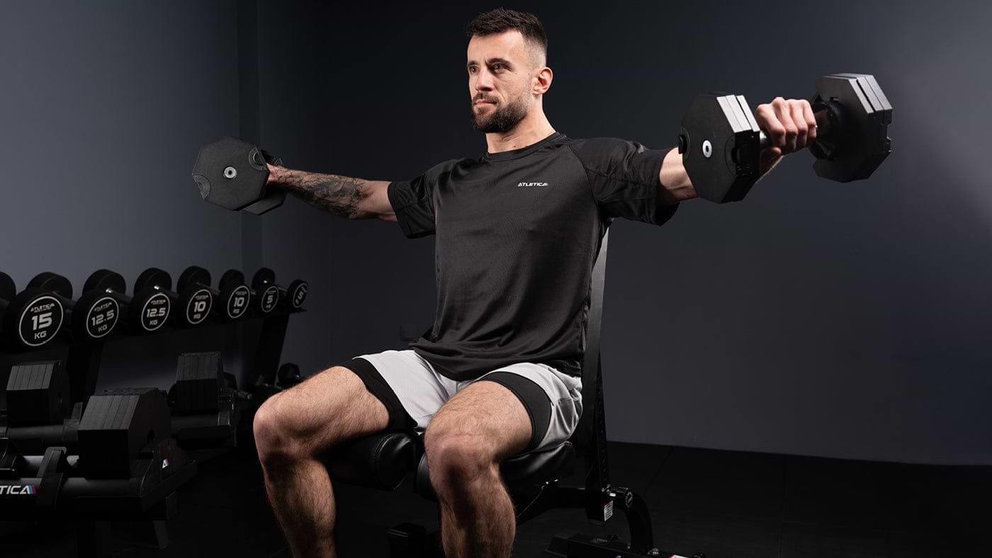 Training mit Hexagon Kurzhanteln im Home Gym