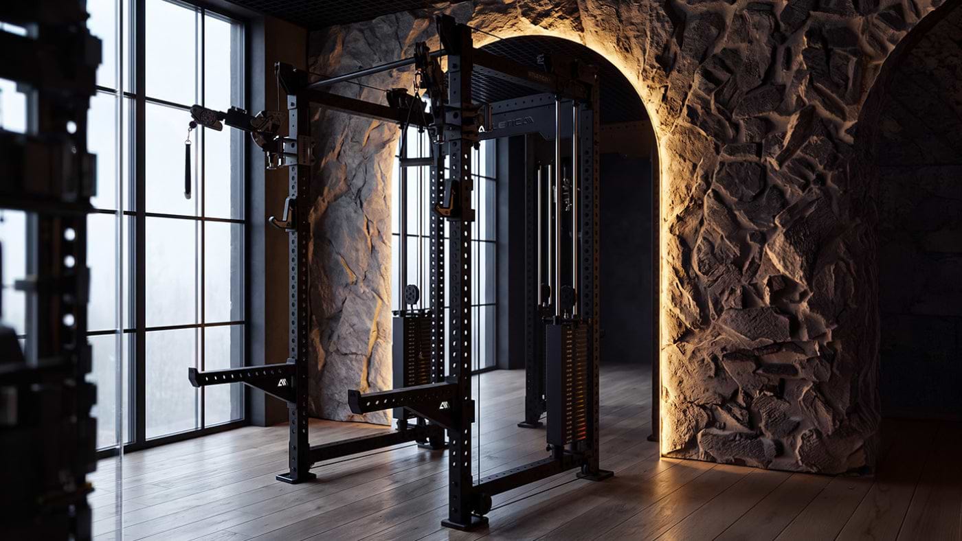 Atletica R8 Bradley EXO Power Rack im Fitnessstudio