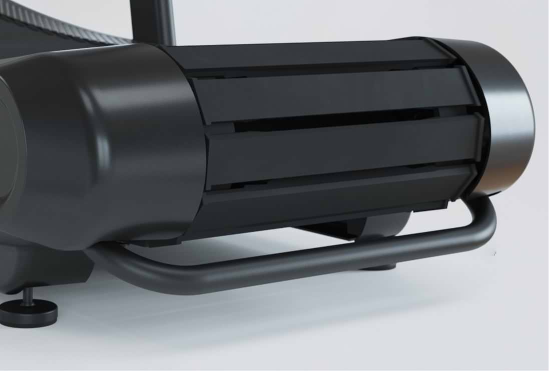 Laufband MagnaCurve: Transportrollen und Transportgriff für einfaches Manövrieren 