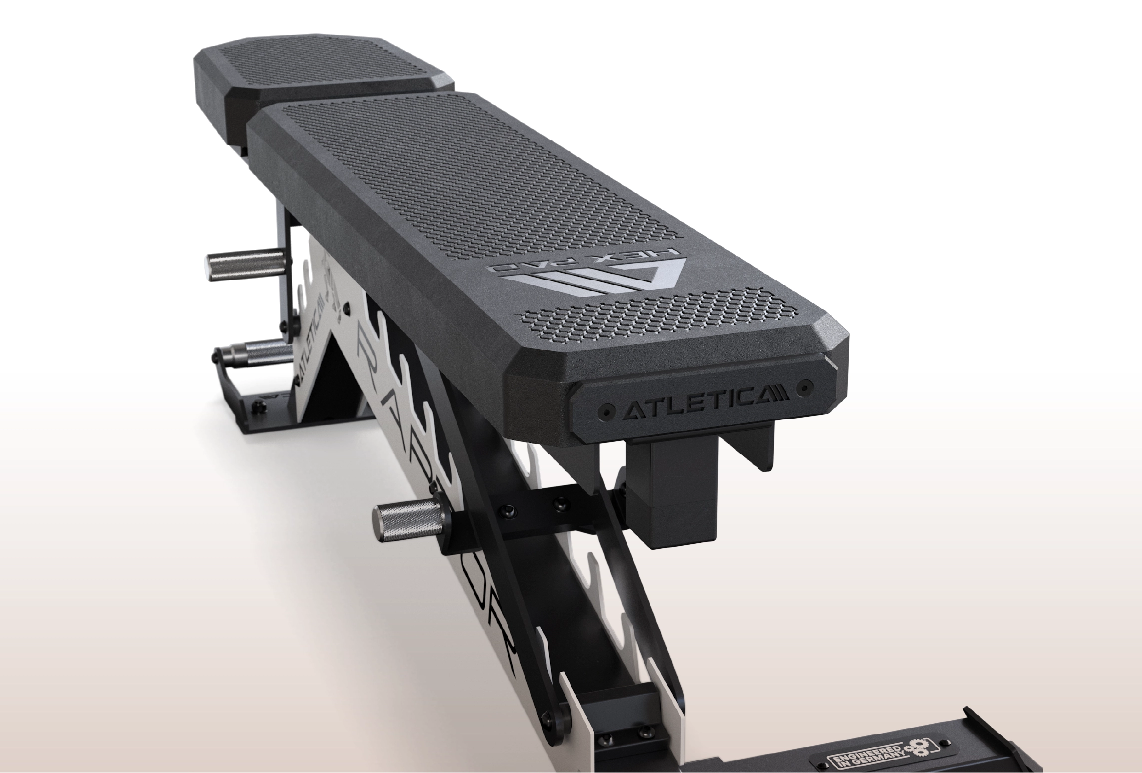 Raptor Hantelbank von Atletica mit modularem Padding-System: Hex Pad Polster