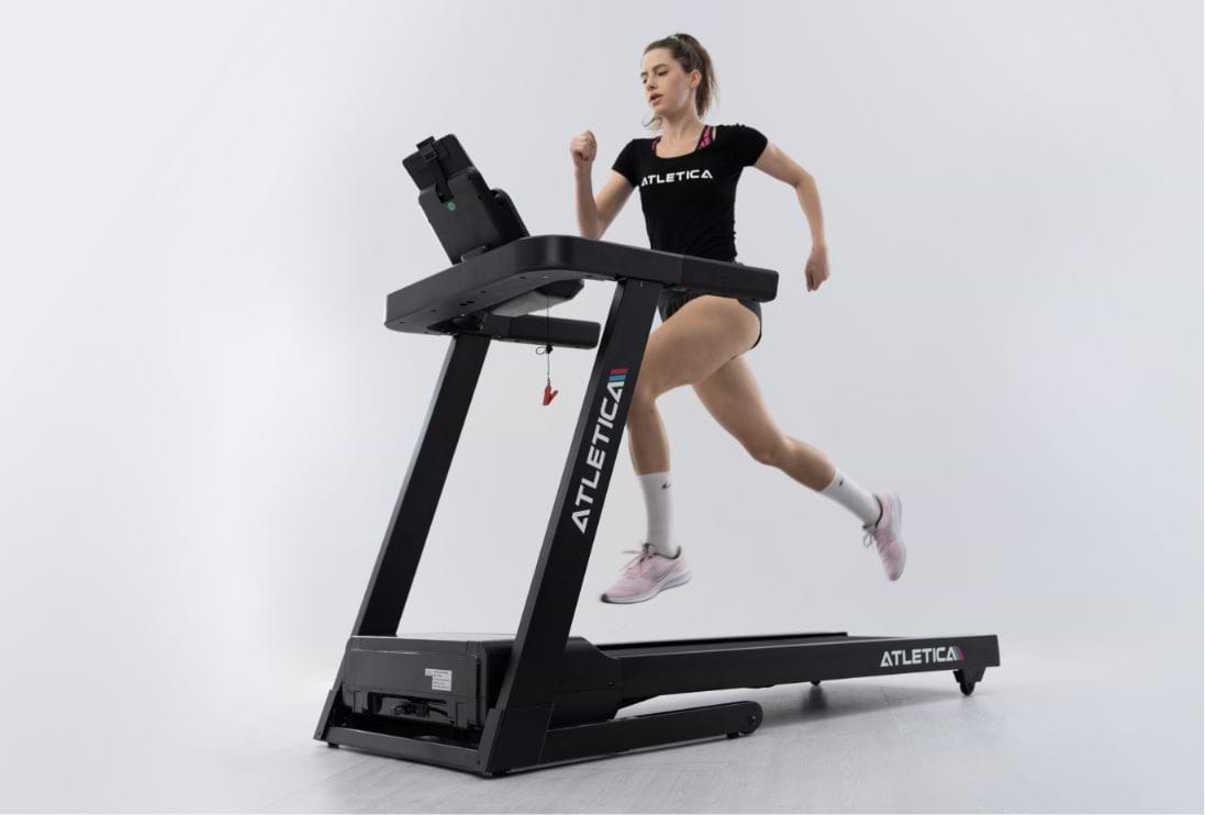 Laufen am Fasttrack Laufband