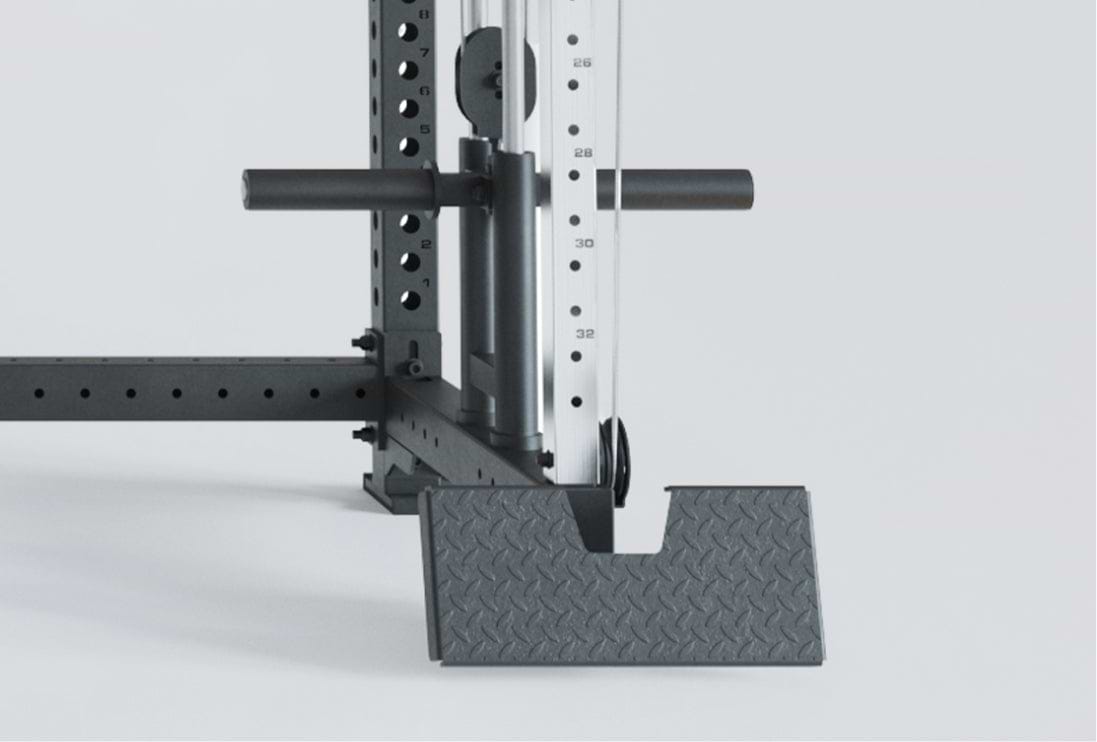 Vielseitiger Kabelzug: Höhenverstellbar mit Fußstütze für Ruderübungen 