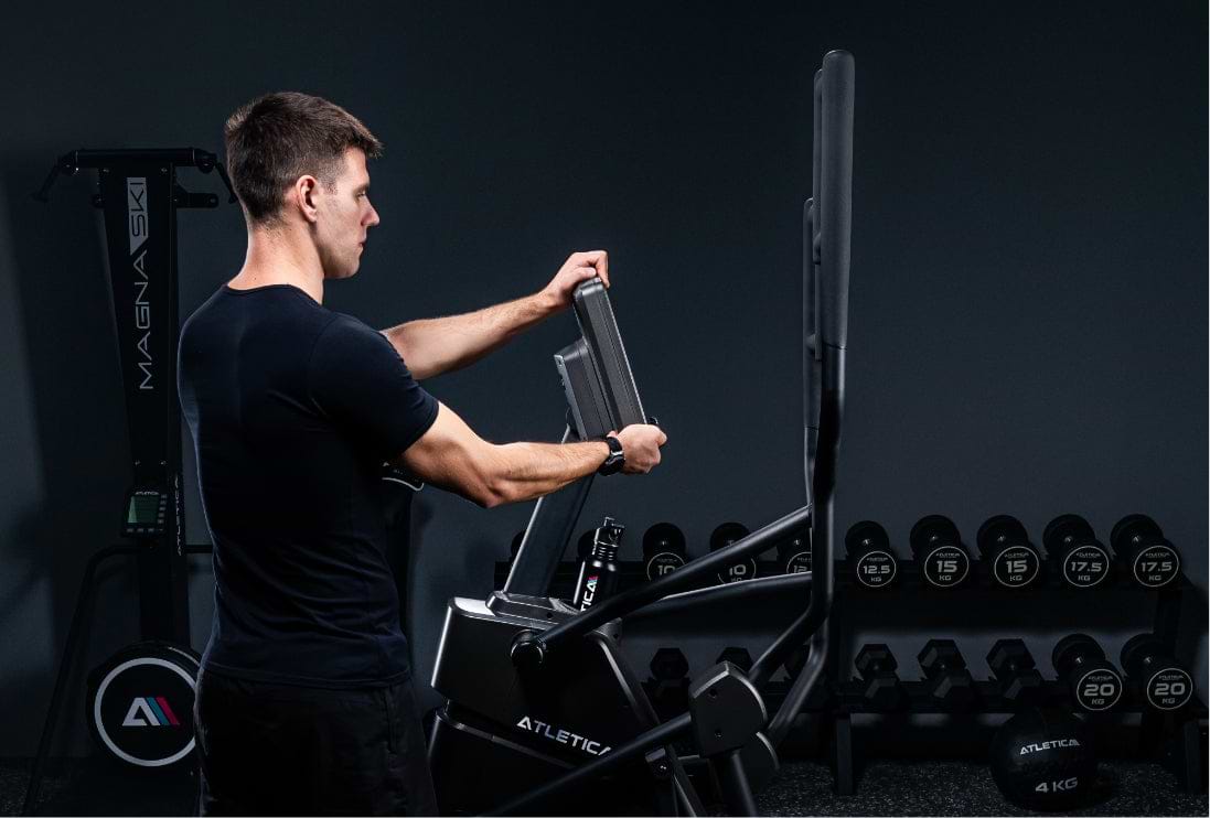 Peak Stepper von Atletica: Dispay einstellen