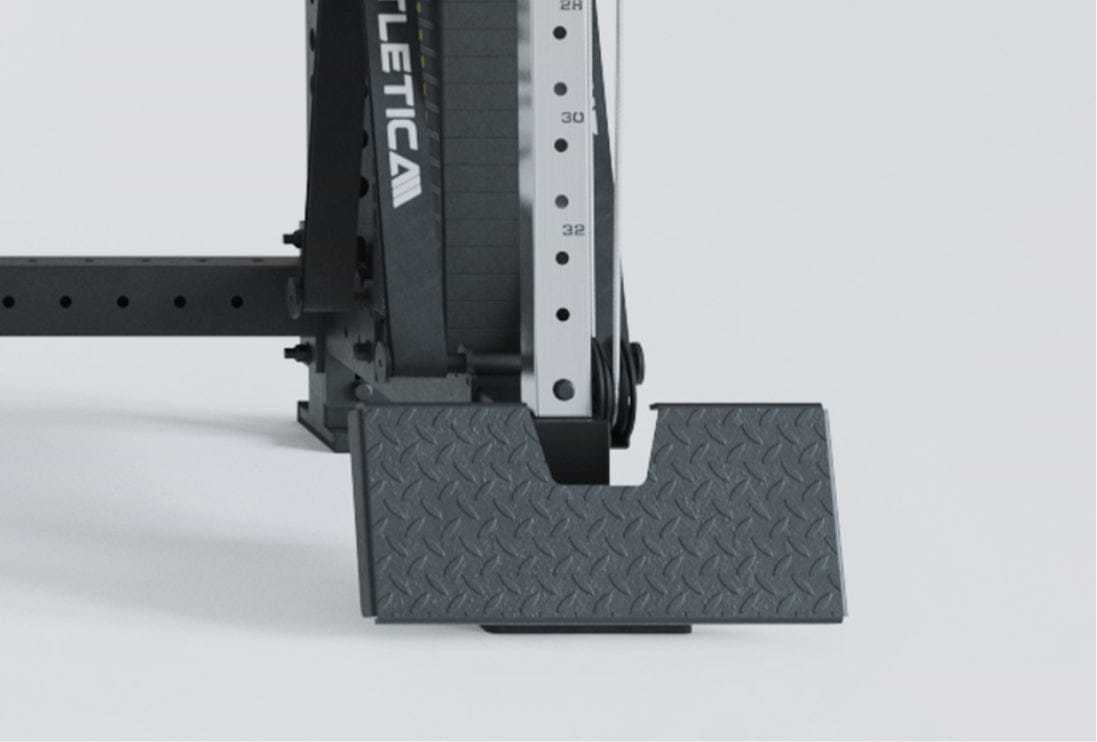 Vielseitiger Kabelzug mit Fußstütze für Ruderübungen