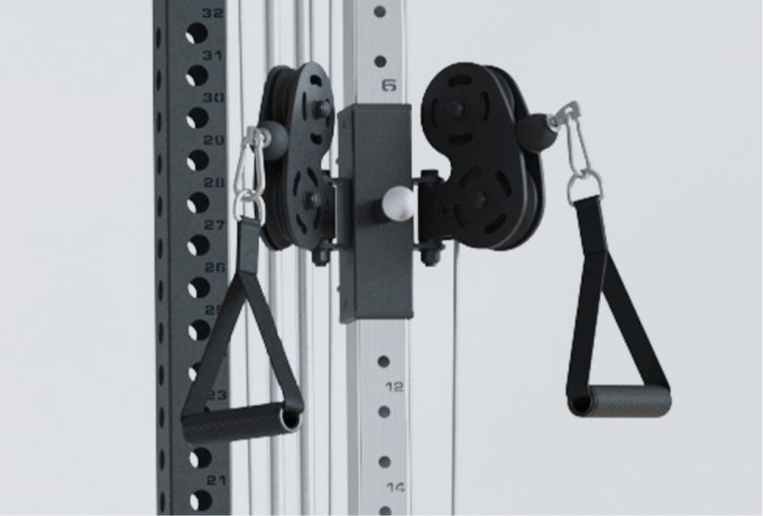 R8 Drift Pro Power Rack: Unabhängige Pulleys ermöglichen unilaterale Übungen