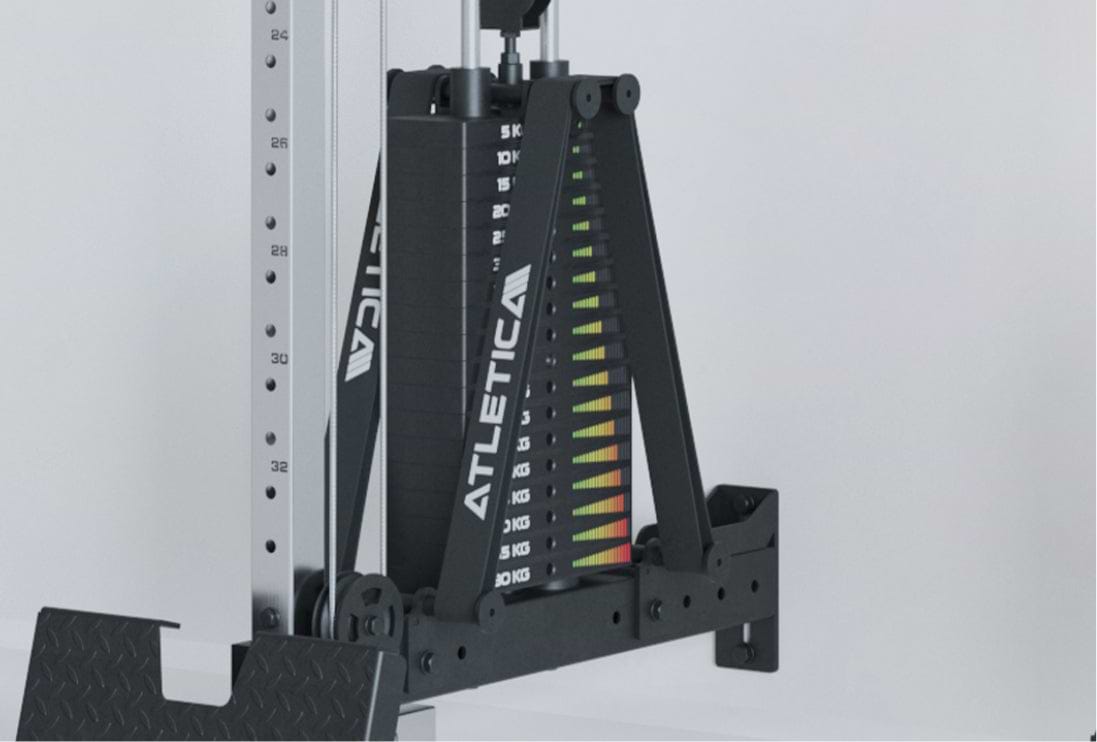 R8 Nitro Cable Rack | Wall Mounted: integrierte Gewichtsblöcke