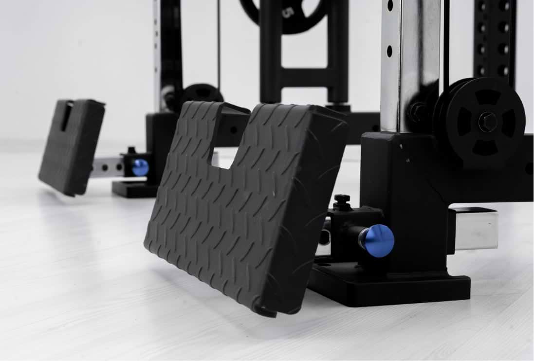 6-fach justierbare Fußstütze 