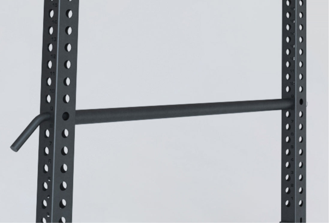 Pin-and-Pipe-Safeties am R8 Base 2 Power Rack