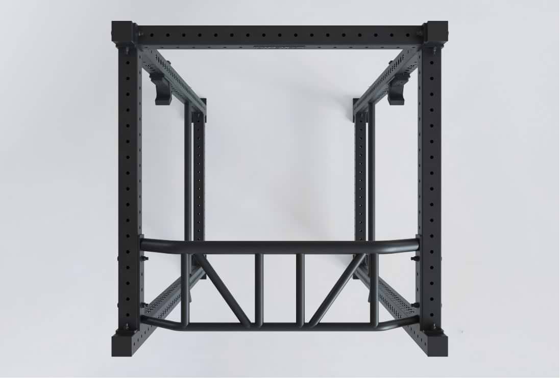 Lange Crossbars und tiefe Käfigmaße am R8 Base 3 Power Rack 