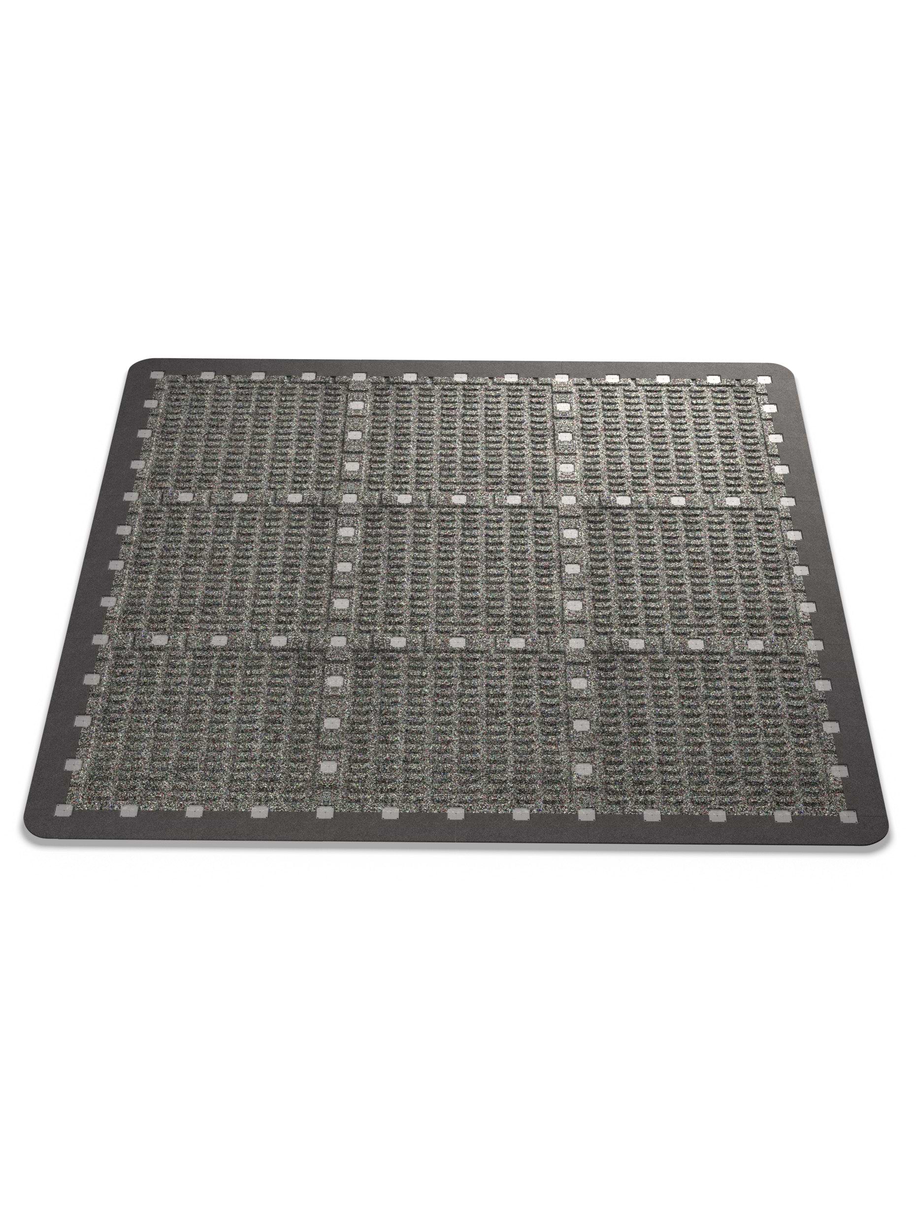 Bodenschutz | MaxProtect Bodenschutz 20 mm 100x100cm, hochwertiges Kautschuk | Steckverbindung | Feingranulat Oberfläche | Geruchsarm | TÜV