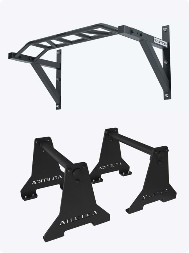 Calisthenics Klimmzugstange und Parallettes