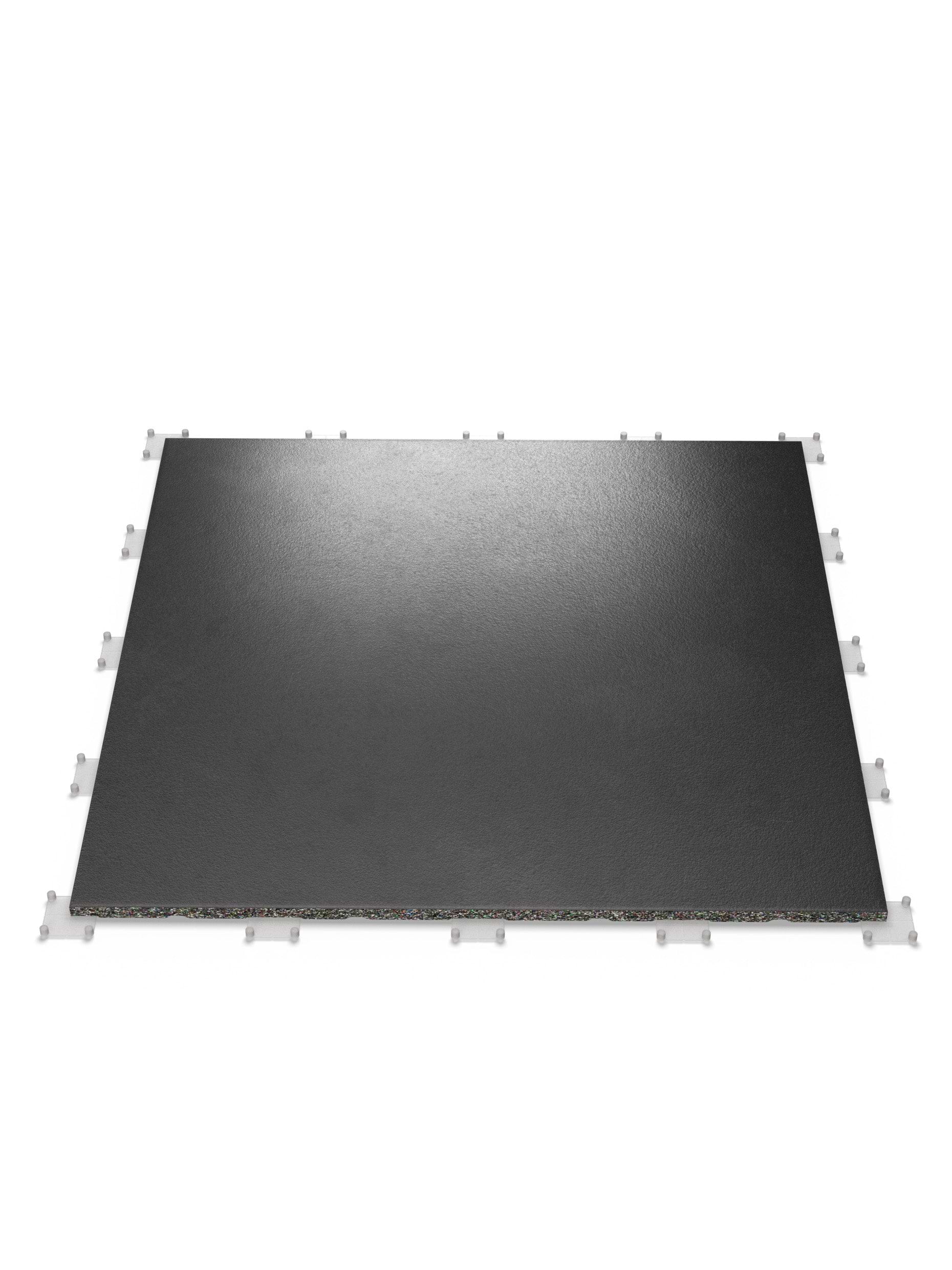 Bodenschutz | MaxProtect Bodenschutz 20 mm 100x100cm, hochwertiges Kautschuk | Steckverbindung | Feingranulat Oberfläche | Geruchsarm | TÜV