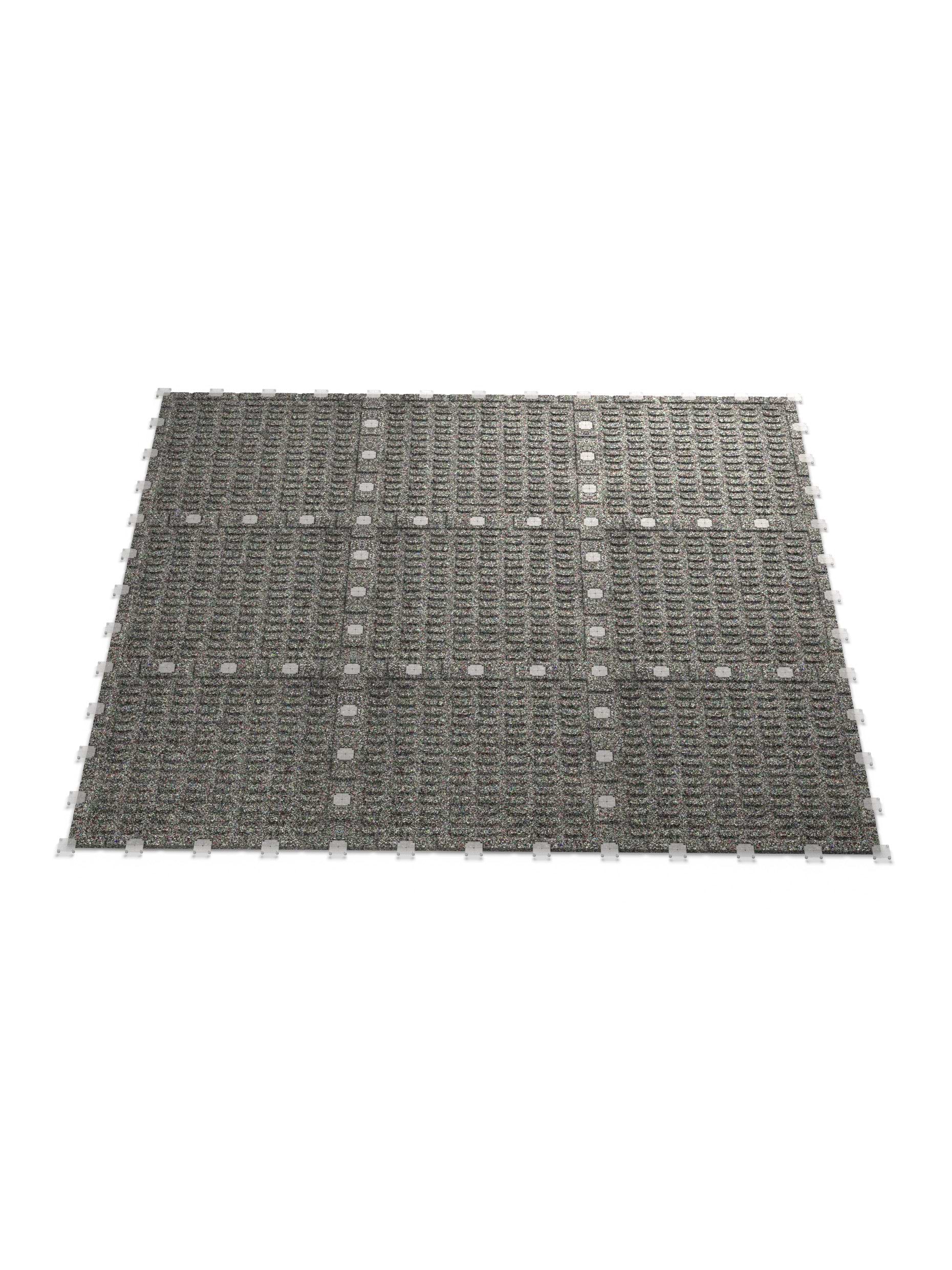 Bodenschutz | MaxProtect Bodenschutz 20 mm 100x100cm, hochwertiges Kautschuk | Steckverbindung | Feingranulat Oberfläche | Geruchsarm | TÜV