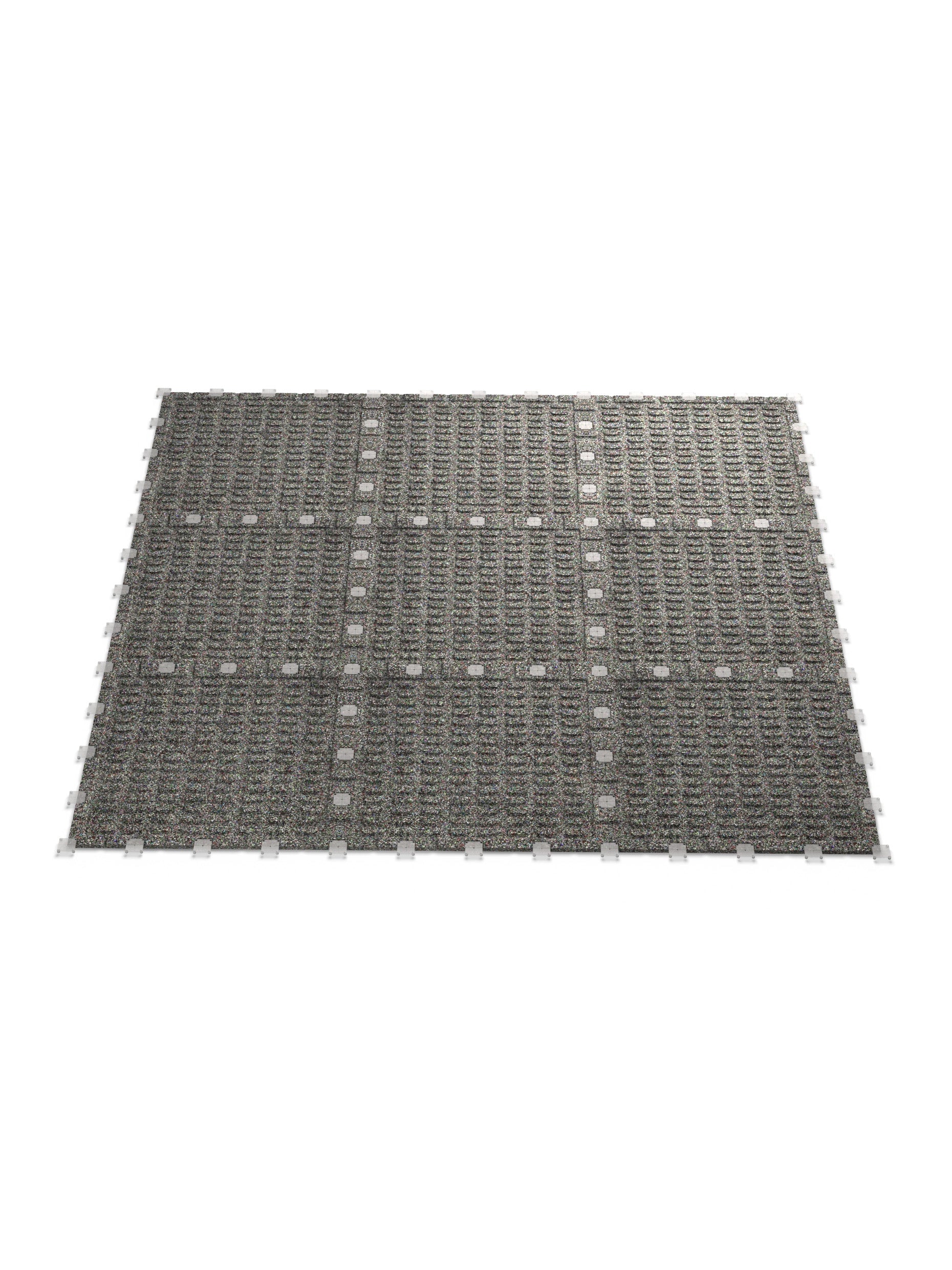 BlockProtect 100x100cm 20mm Bodenschutzmatte für HomeGym und Fitnessstudio | Dämpfend für Drops