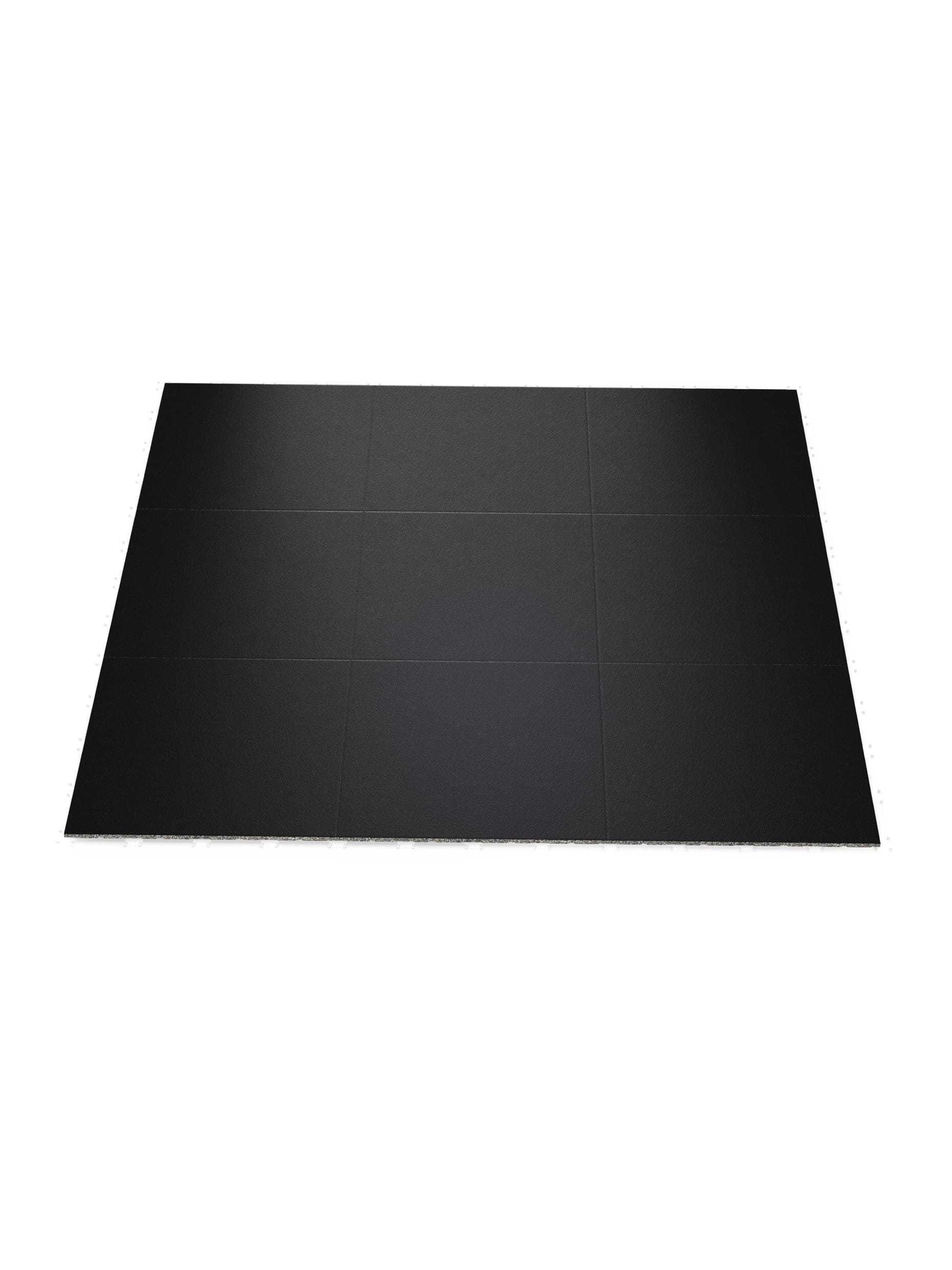 BlockProtect 100x100cm 20mm Bodenschutzmatte für HomeGym und Fitnessstudio | Dämpfend für Drops