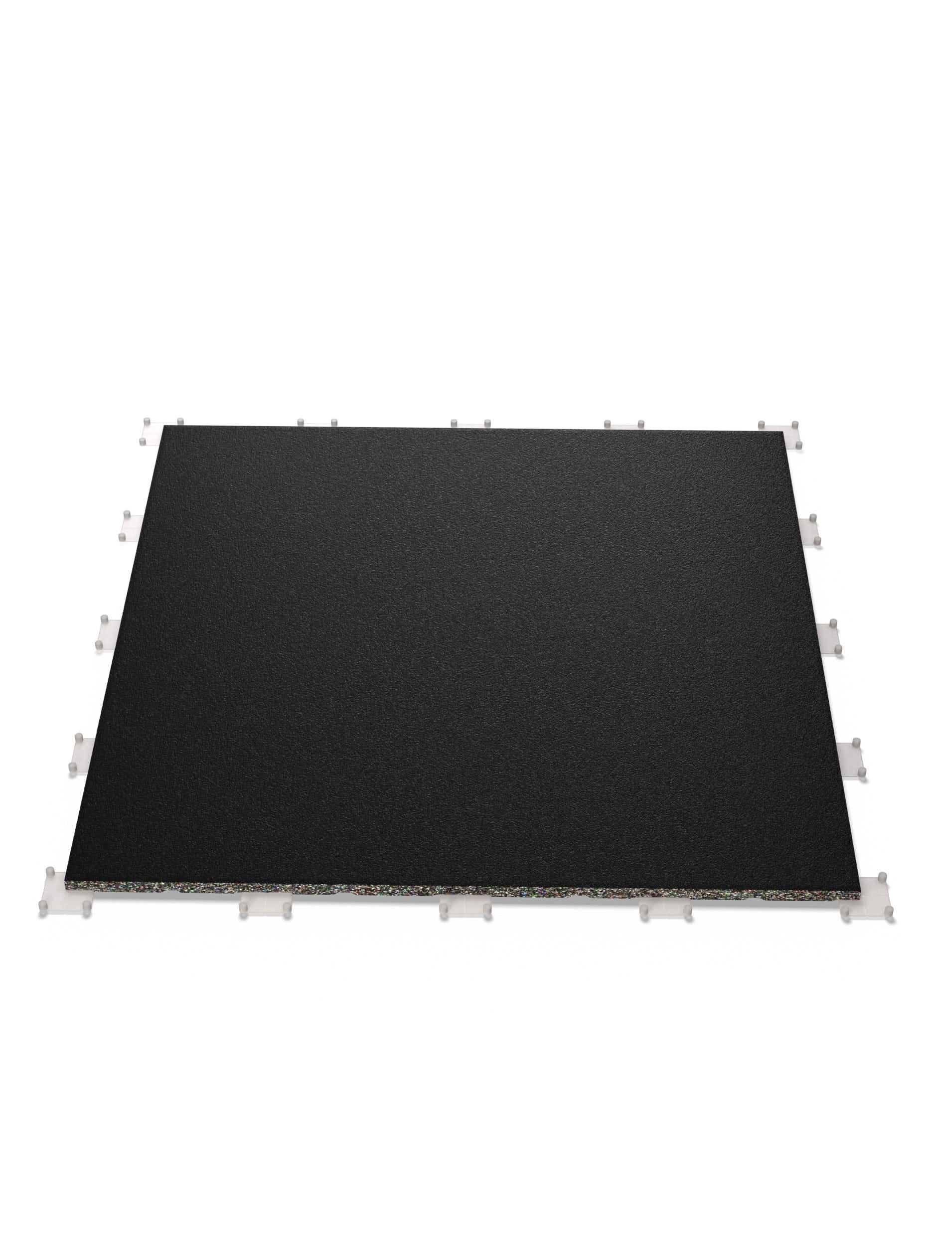 BlockProtect 100x100cm 20mm Bodenschutzmatte für HomeGym und Fitnessstudio | Dämpfend für Drops
