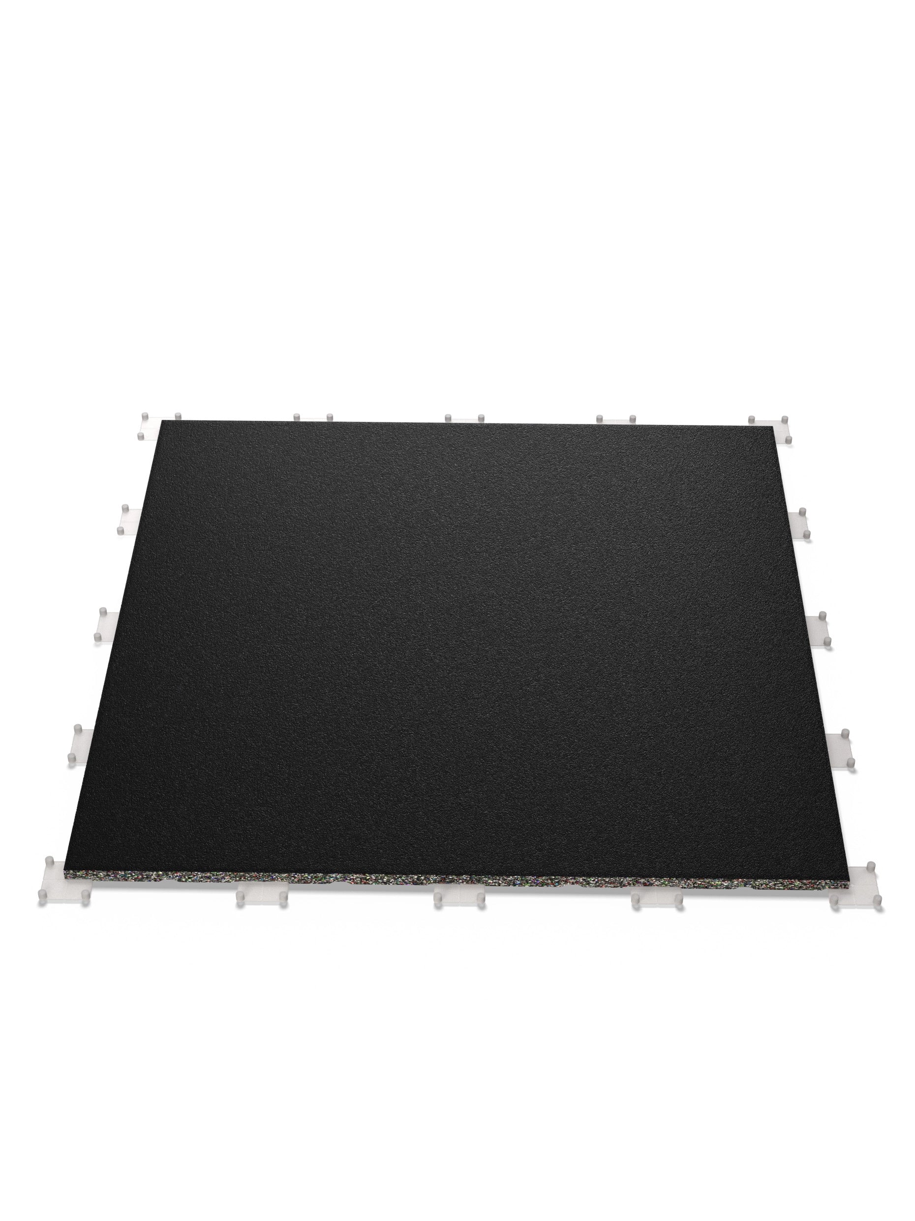 BlockProtect 100x100cm 20mm Bodenschutzmatte für HomeGym und Fitnessstudio | Dämpfend für Drops