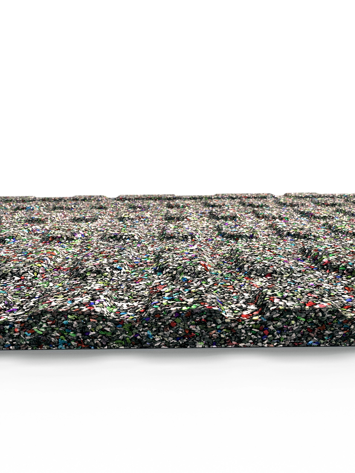 BlockProtect 100x100cm 20mm Bodenschutzmatte für HomeGym und Fitnessstudio | Dämpfend für Drops