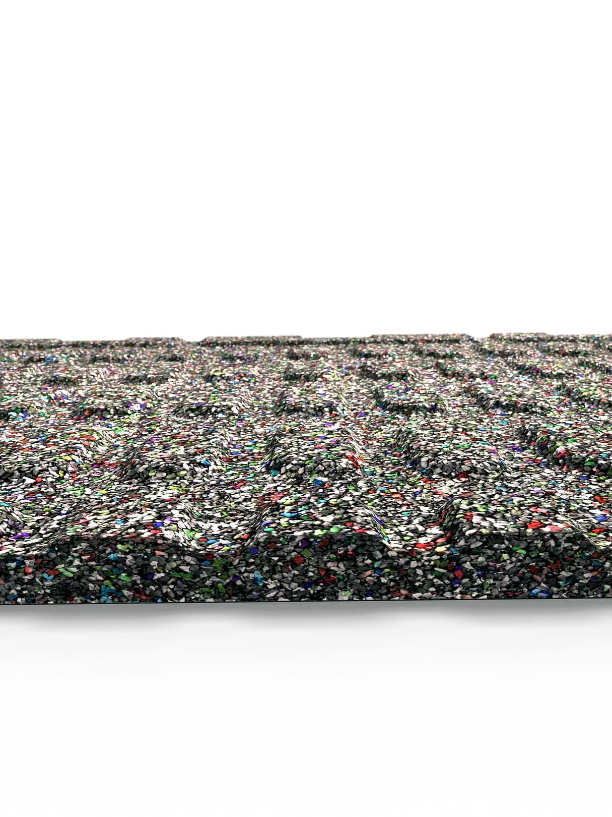 BlockProtect 100x100cm 20mm Bodenschutzmatte für HomeGym und Fitnessstudio | Dämpfend für Drops