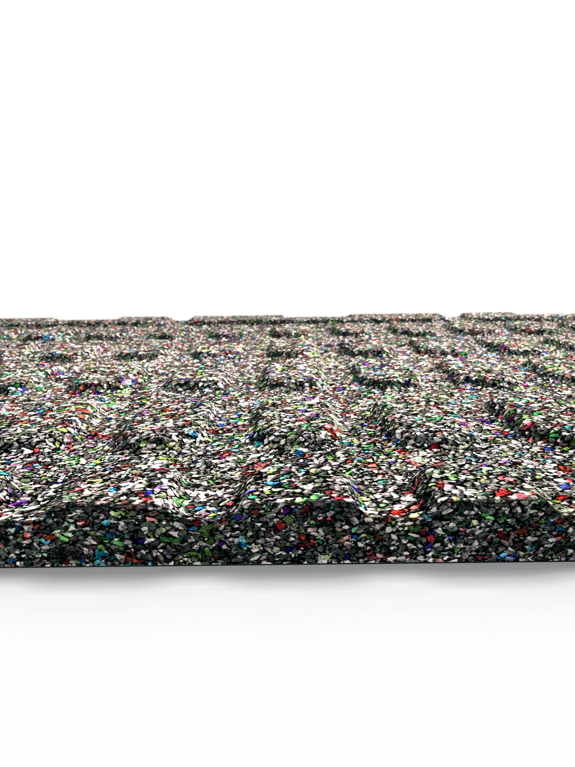 BlockProtect 100x100cm 20mm Bodenschutzmatte für HomeGym und Fitnessstudio | Dämpfend für Drops