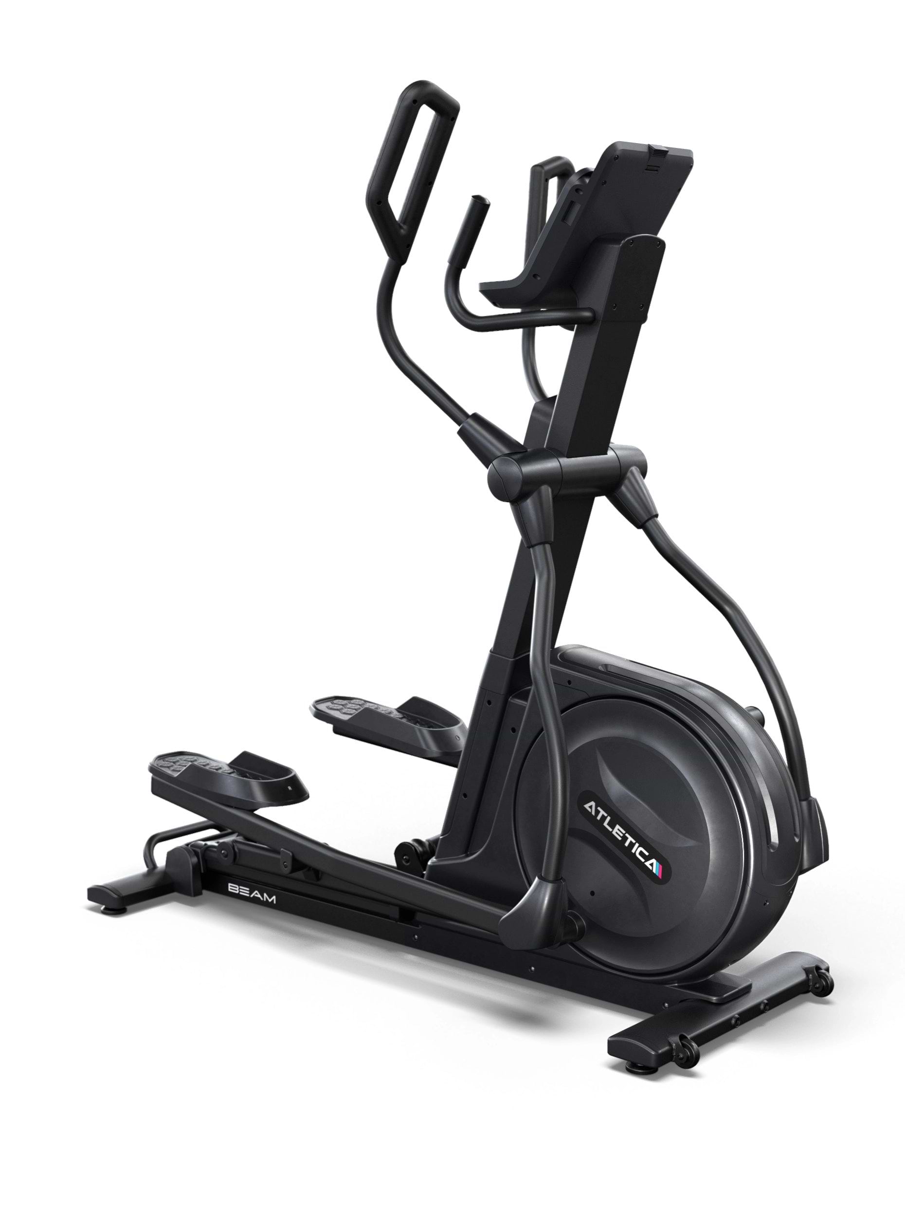 Crosstrainer Cardiogerät Beam: Neues Heimtrainer Modell 2025 | Fitnessstudio Look & Feel | Ellipsentrainer in premium Qualität und Konnektivität | 15'' Zoll LED Matrix Cockpit | Polar Chipset