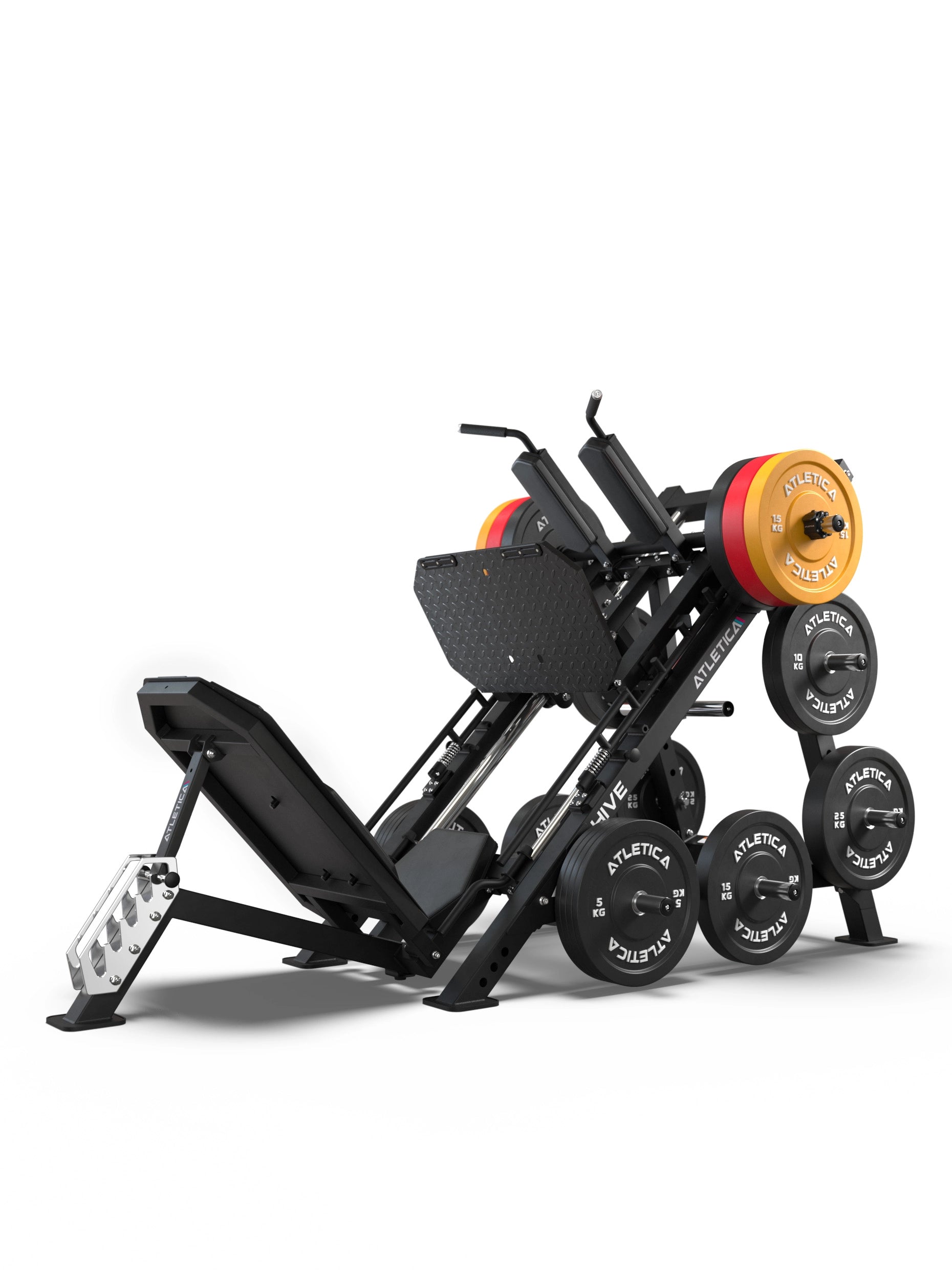 HIVE 3-in-1 Kraftstation: Beinpresse, Hack Squat, Reverse Squat