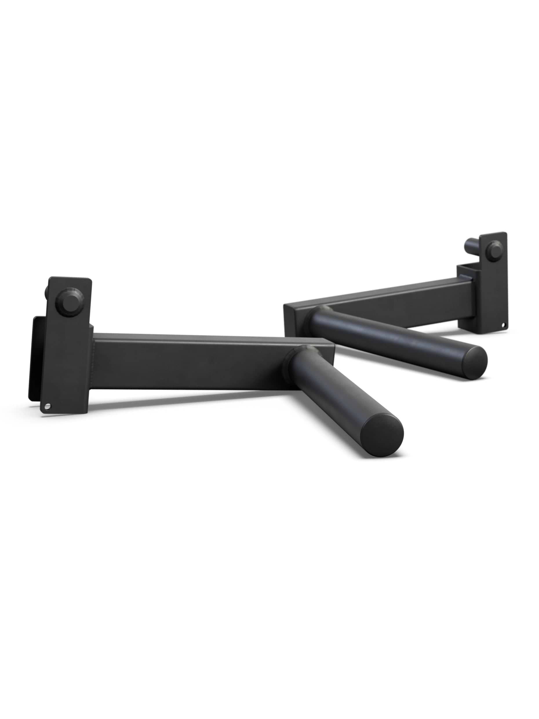 ATLETICA R5 Dip Bar – Perspektivansicht, zeigt grip bars and connection holder of the attachment