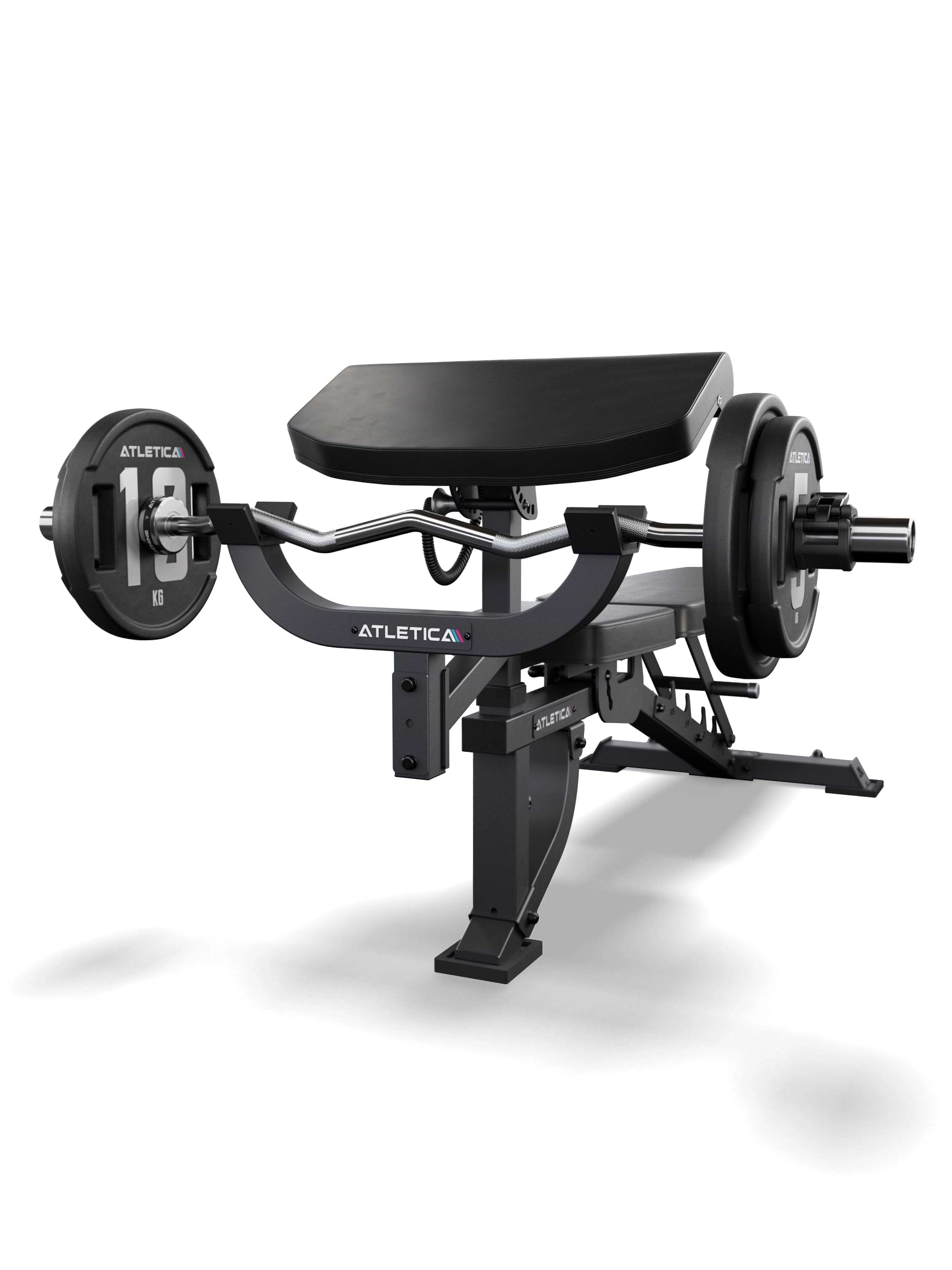 B2 Hantelbank ArmMaster Option und SZ Curlstange