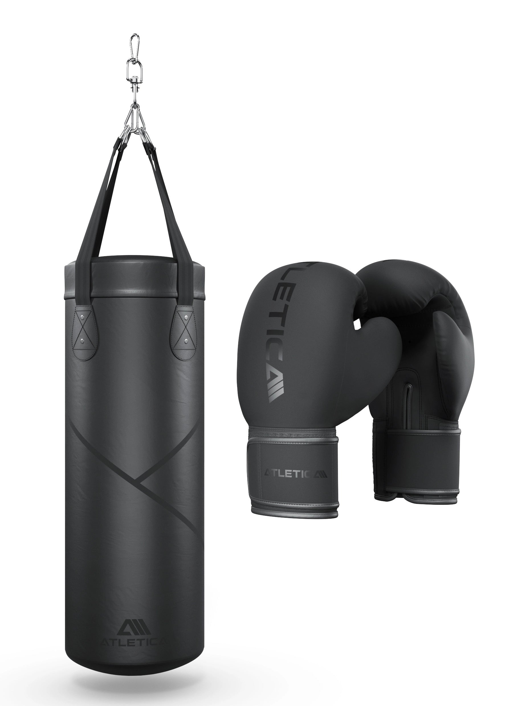 Boxsack und Boxhandschuhe