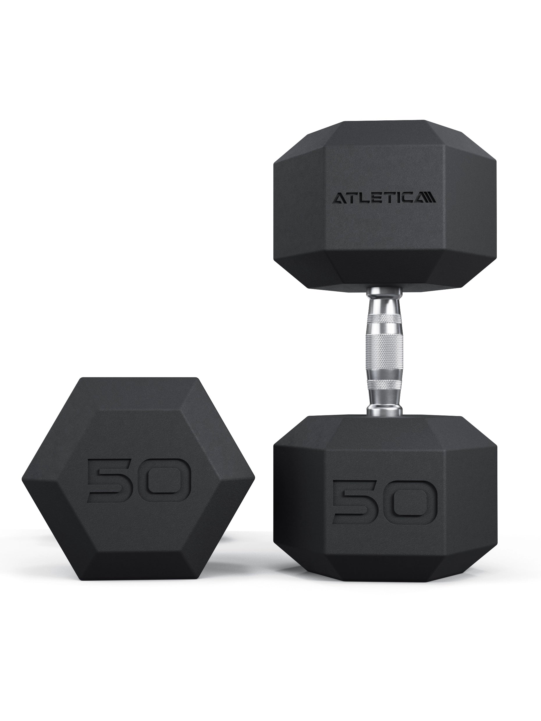 ATLETICA Hexagon Kurzhanteln Paar, 50kg