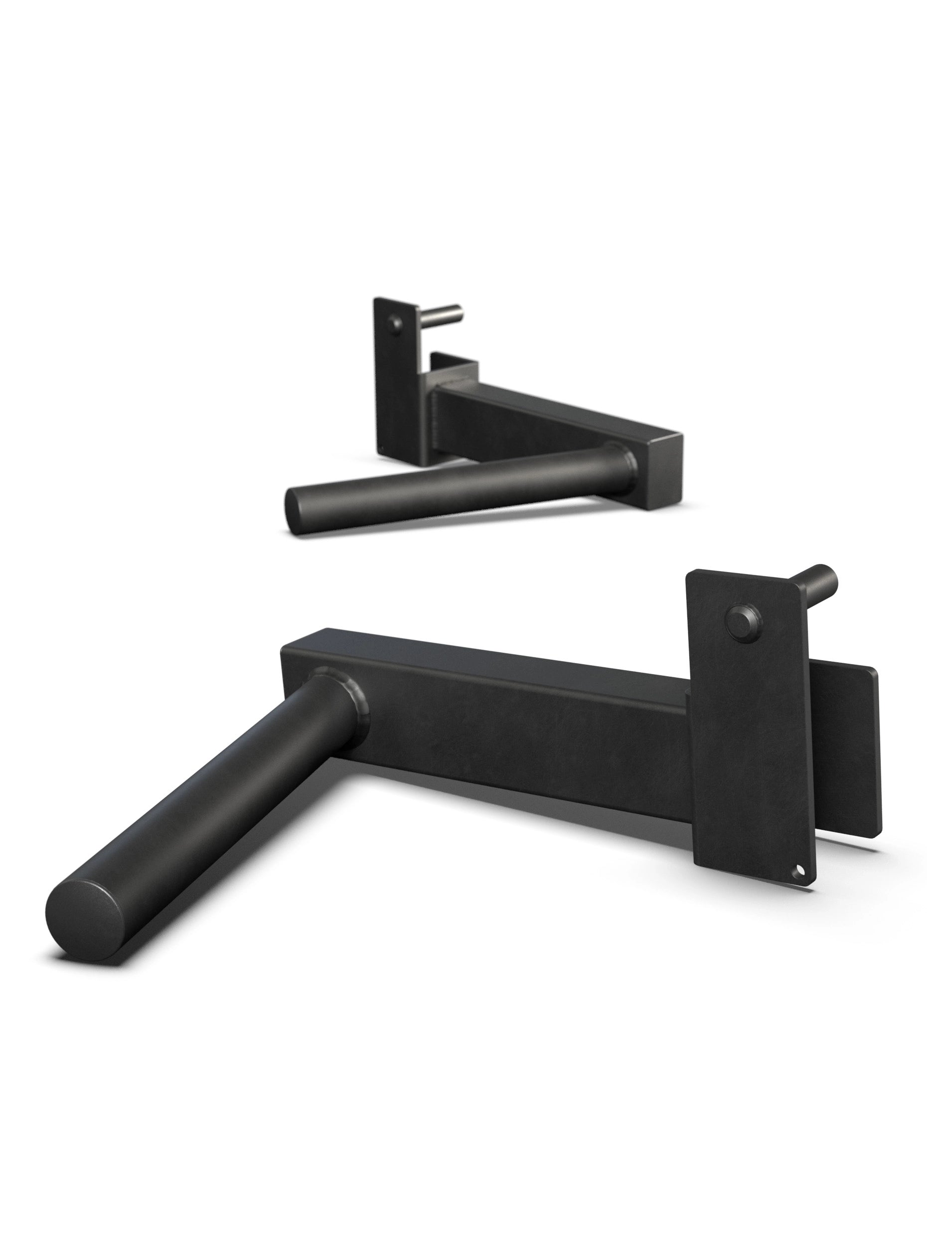 ATLETICA R7 Dip Station – robuste schwarze Dip-Griffe für R7 Power Racks, stabile Stahlkonstruktion