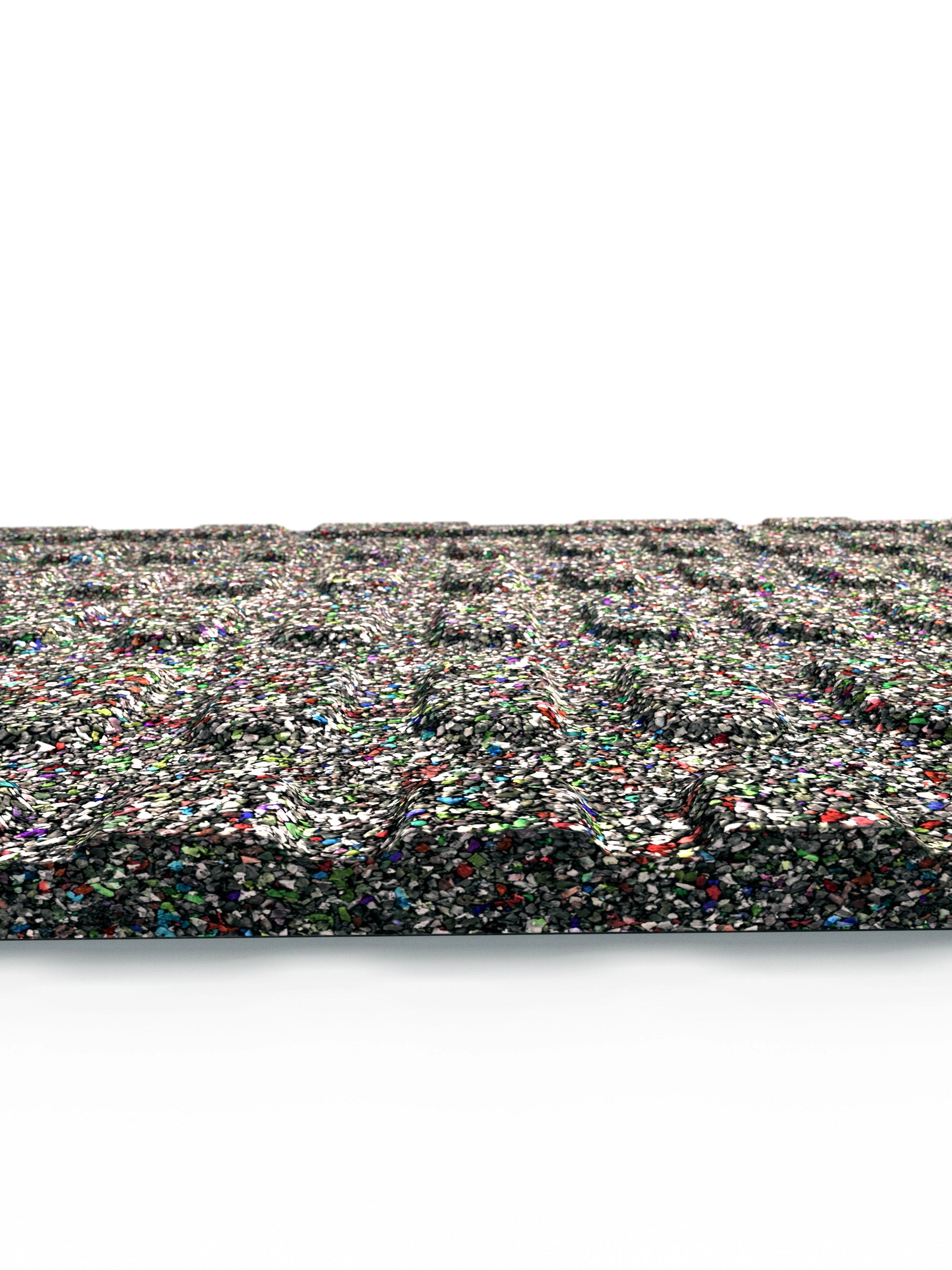 MaxProtect 4m² Bodenschutzmatte – Unterseite Nahaufnahme der Wabenstruktur