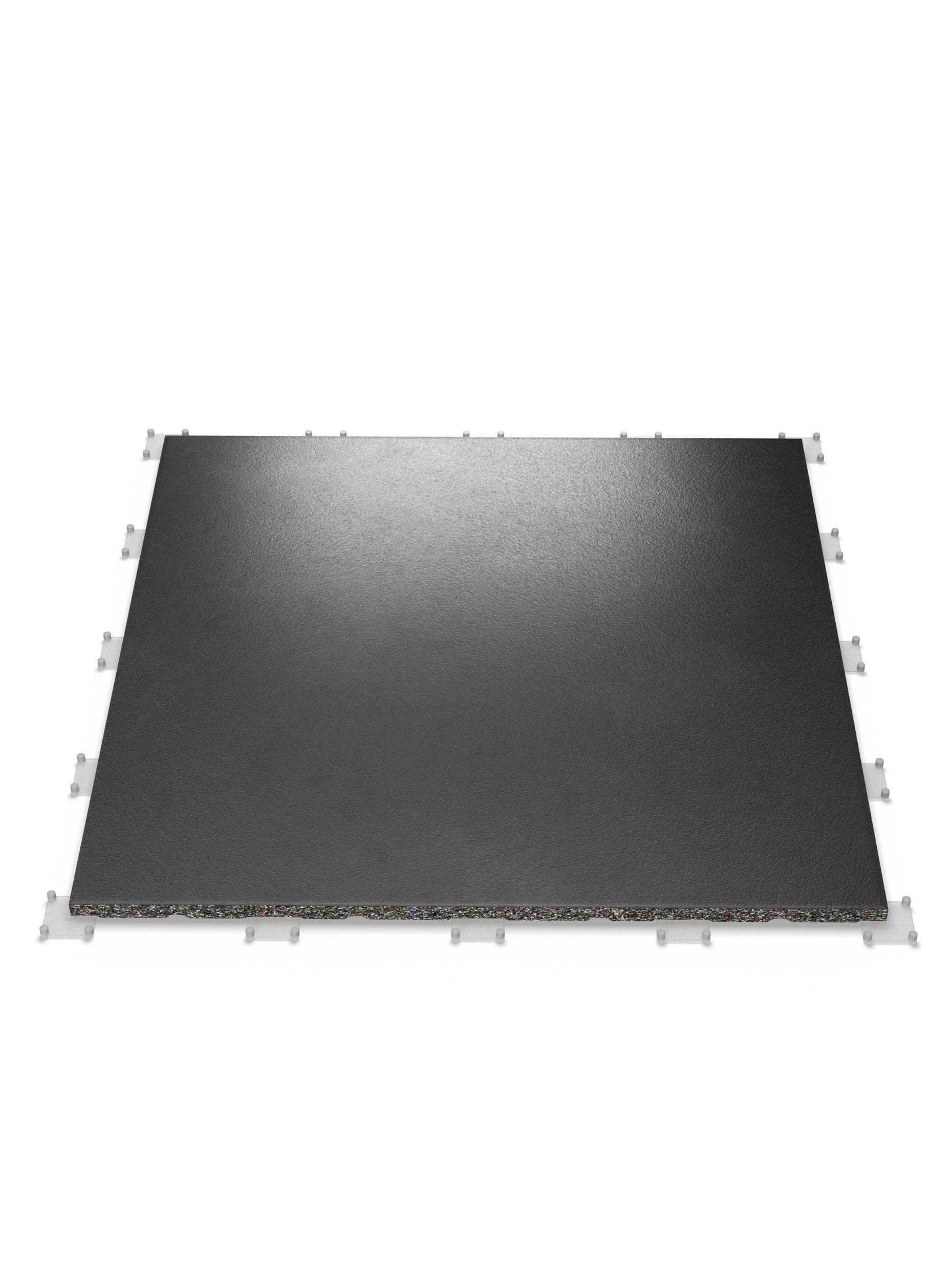 Feingranulat Oberfläche | Steck-Verbundsystem | Zwei Schutzlagen sowie Air-Cushion Dämpfung | 25mm Stärke | 100x100cm