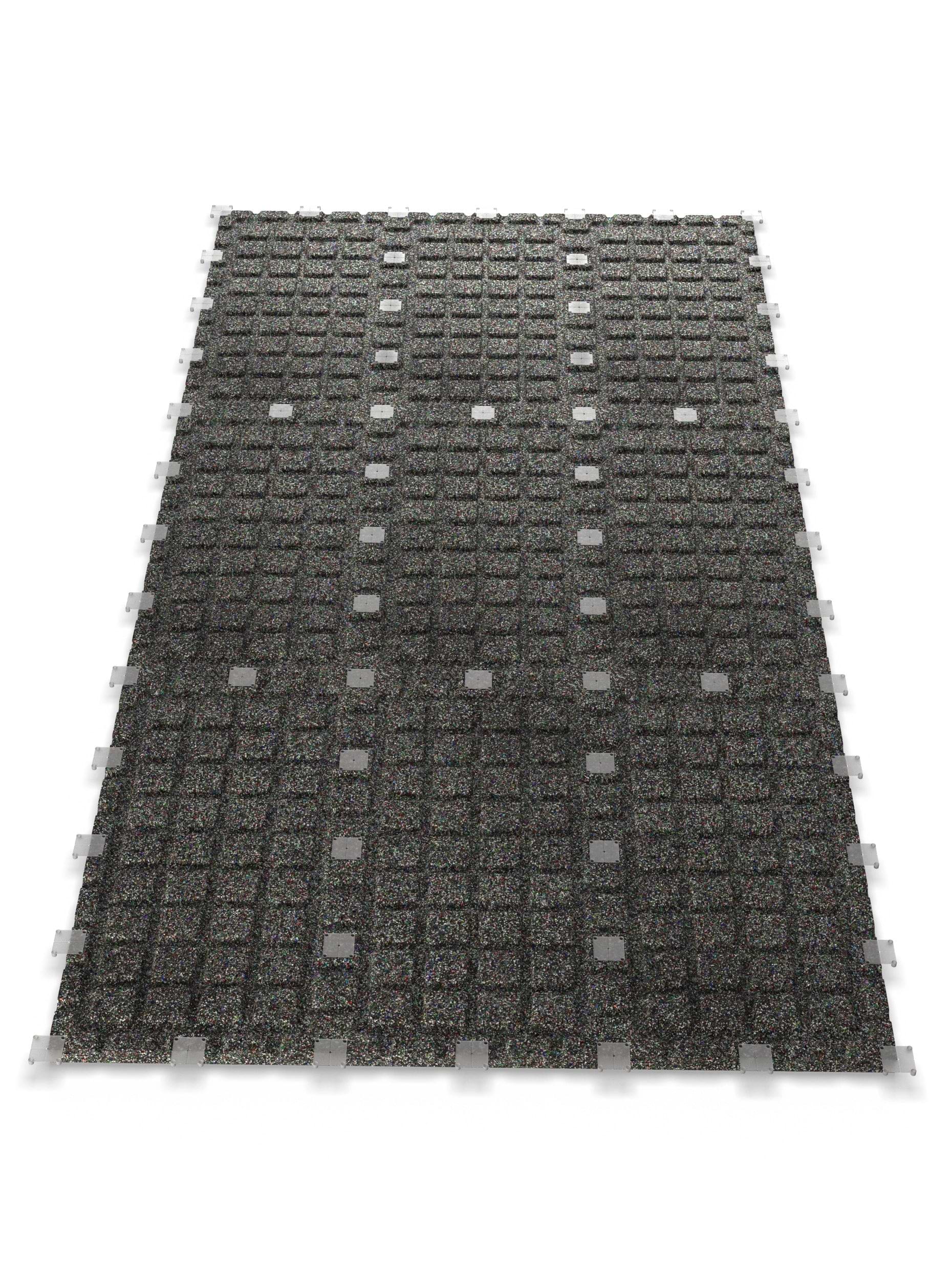 Feingranulat Oberfläche | Faserverstärkter Gummi | Steck-Verbundsystem | Zwei Schutzlagen sowie Air-Cushion Dämpfung | 40mm Stärke | 100x50cm