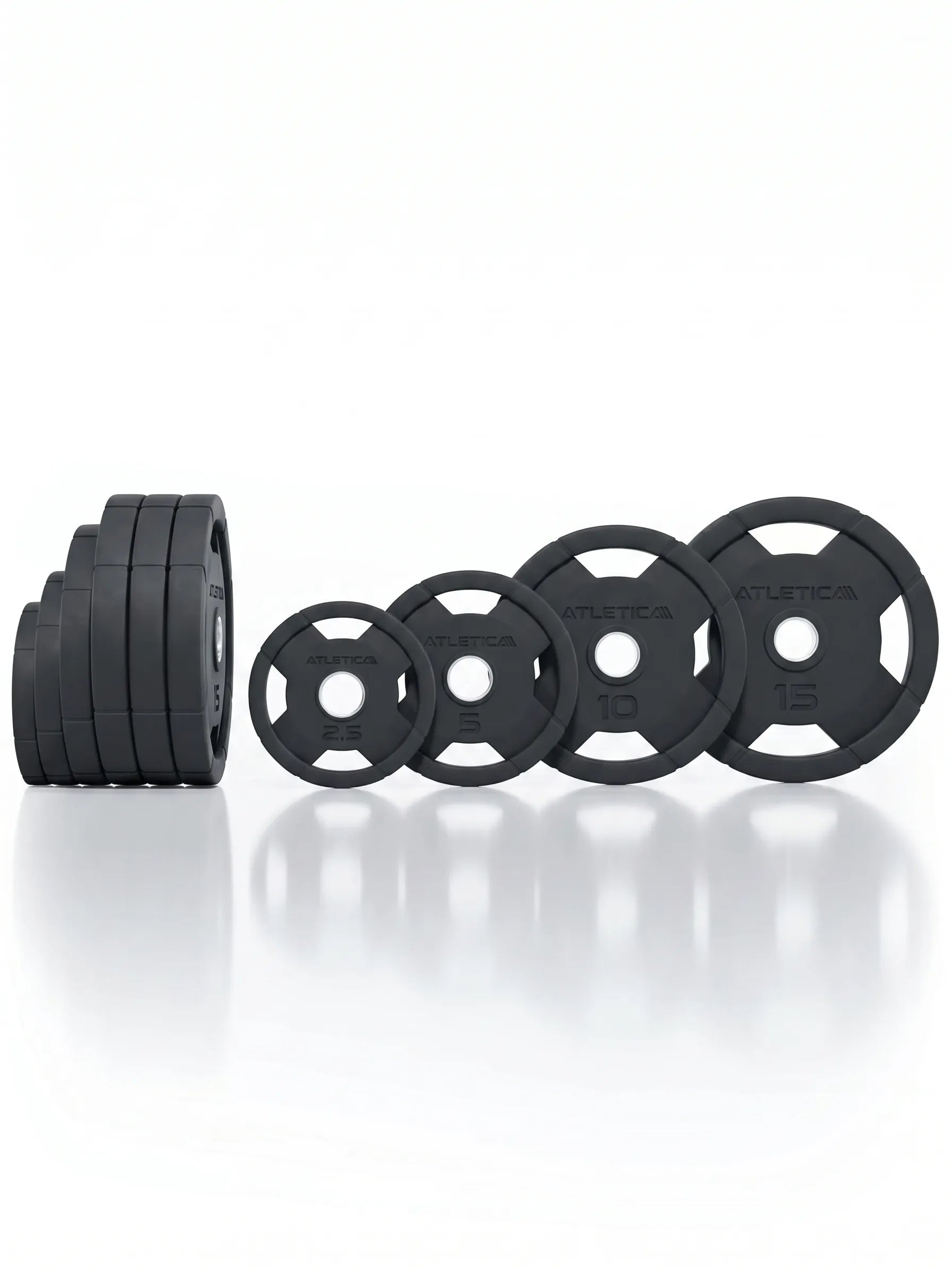 Talerze Gripper 4H | Zestaw 95 kg | Gumowe talerze obciążeniowe