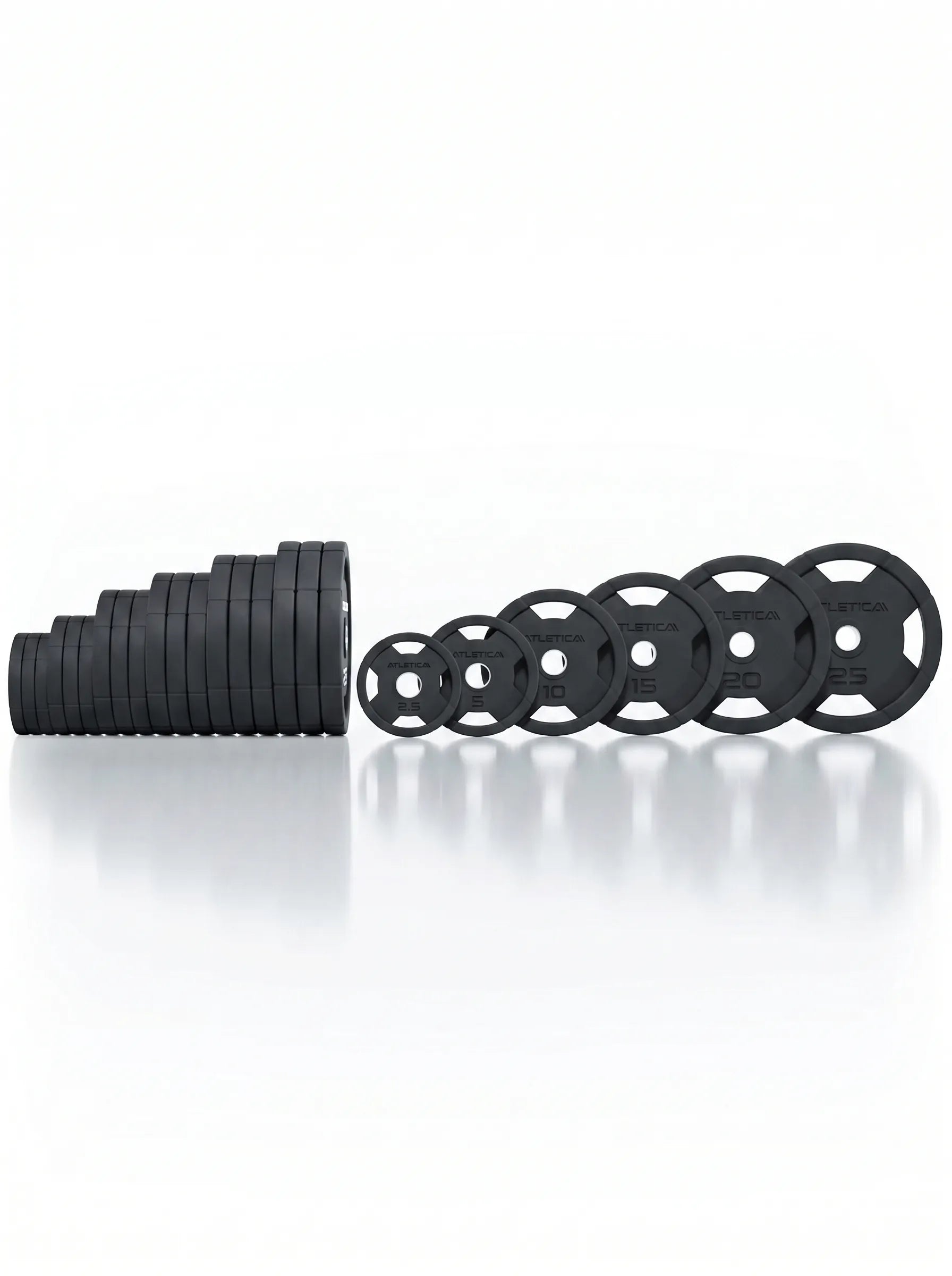 Talerze Gripper 4H | Zestaw 310 kg | Gumowe talerze obciążeniowe